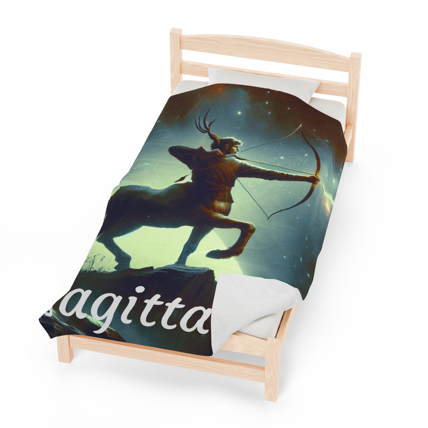 Sagittarius Zodiac Sign Velveteen Plush Blanket