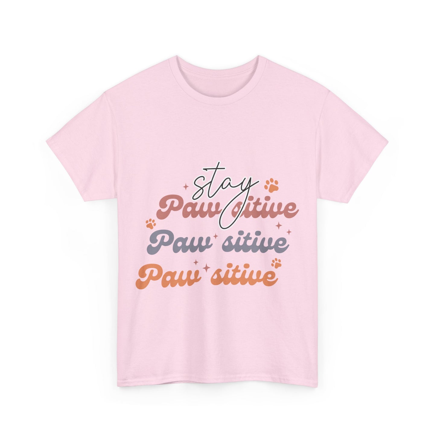 Stay Paw Sitive Unisex Heavy Cotton Tee