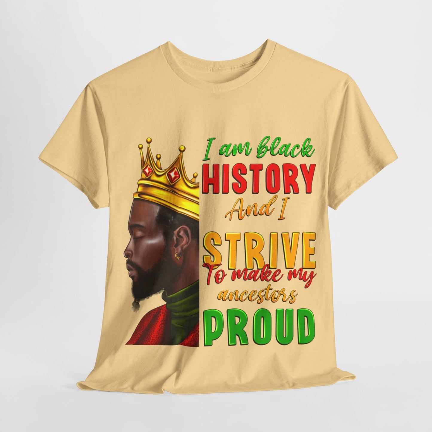 I Am Black History Male Unisex Heavy Cotton Tee