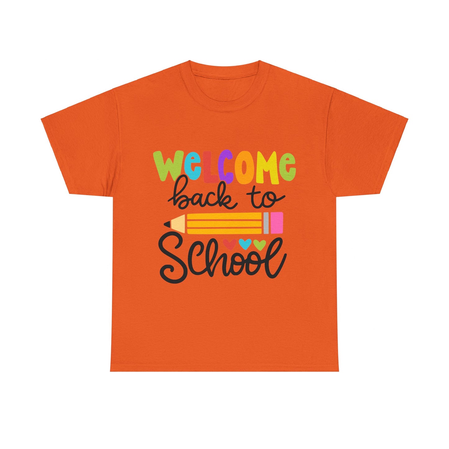 Welcome Back To School Unisex Heavy Cotton Tee