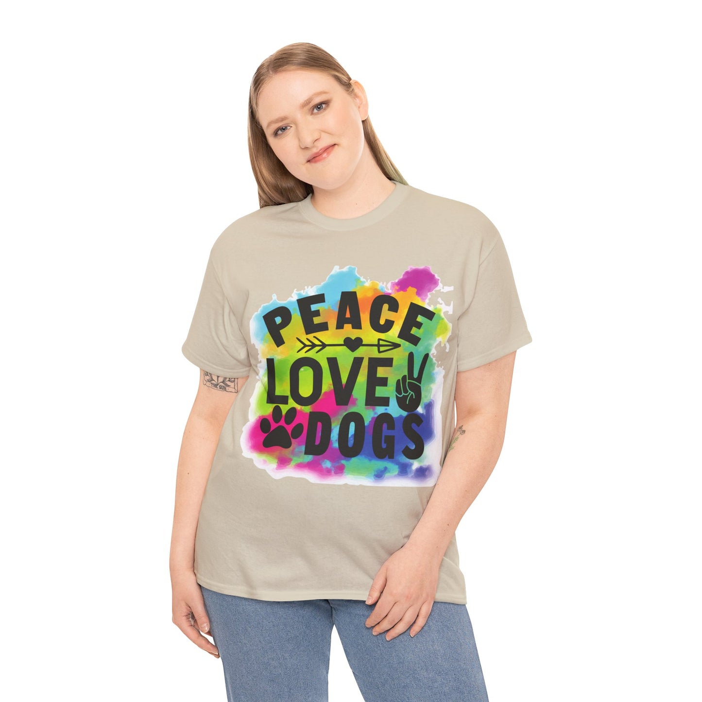 Peace Love Dogs Unisex Heavy Cotton Tee