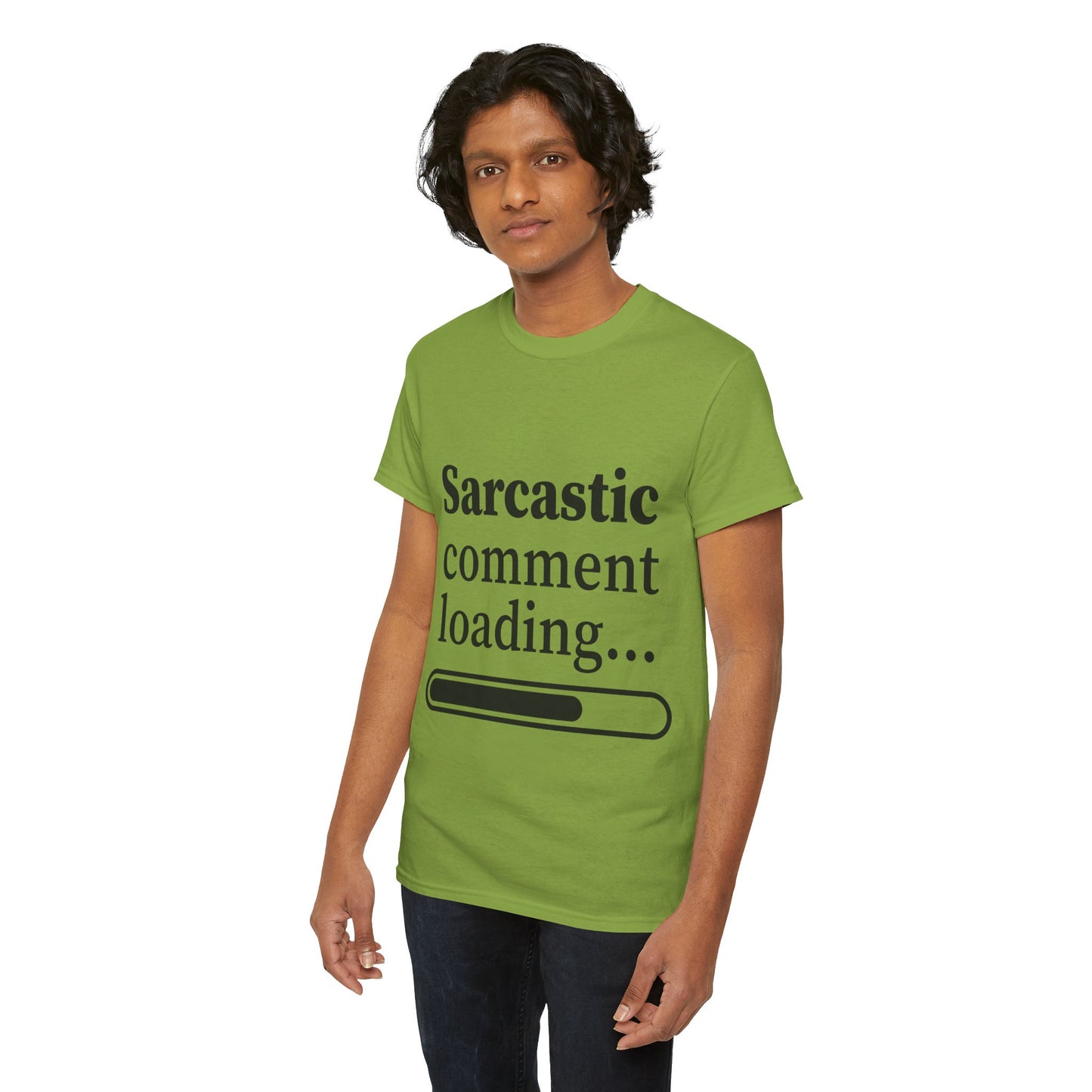 Sarcastic Comment Loading Unisex Heavy Cotton Tee