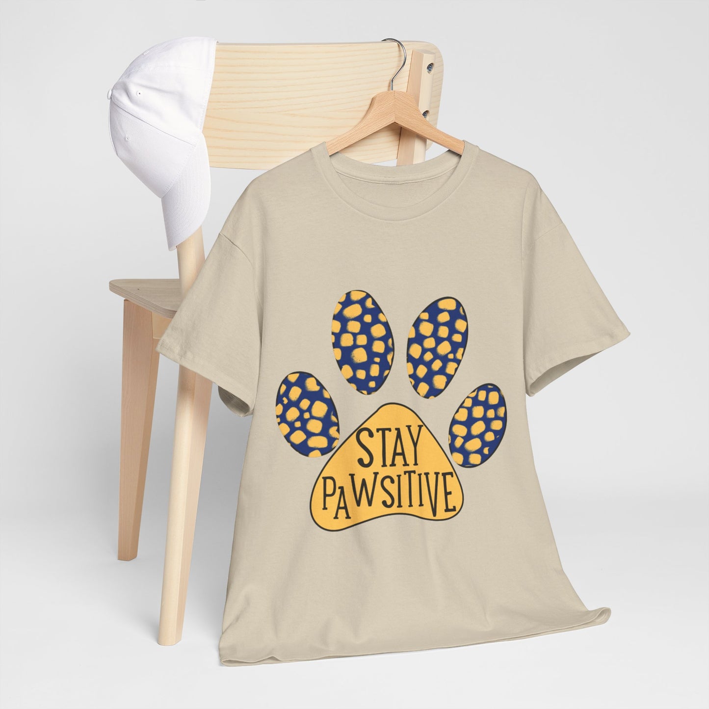 Stay Pawsitive Unisex Heavy Cotton Tee