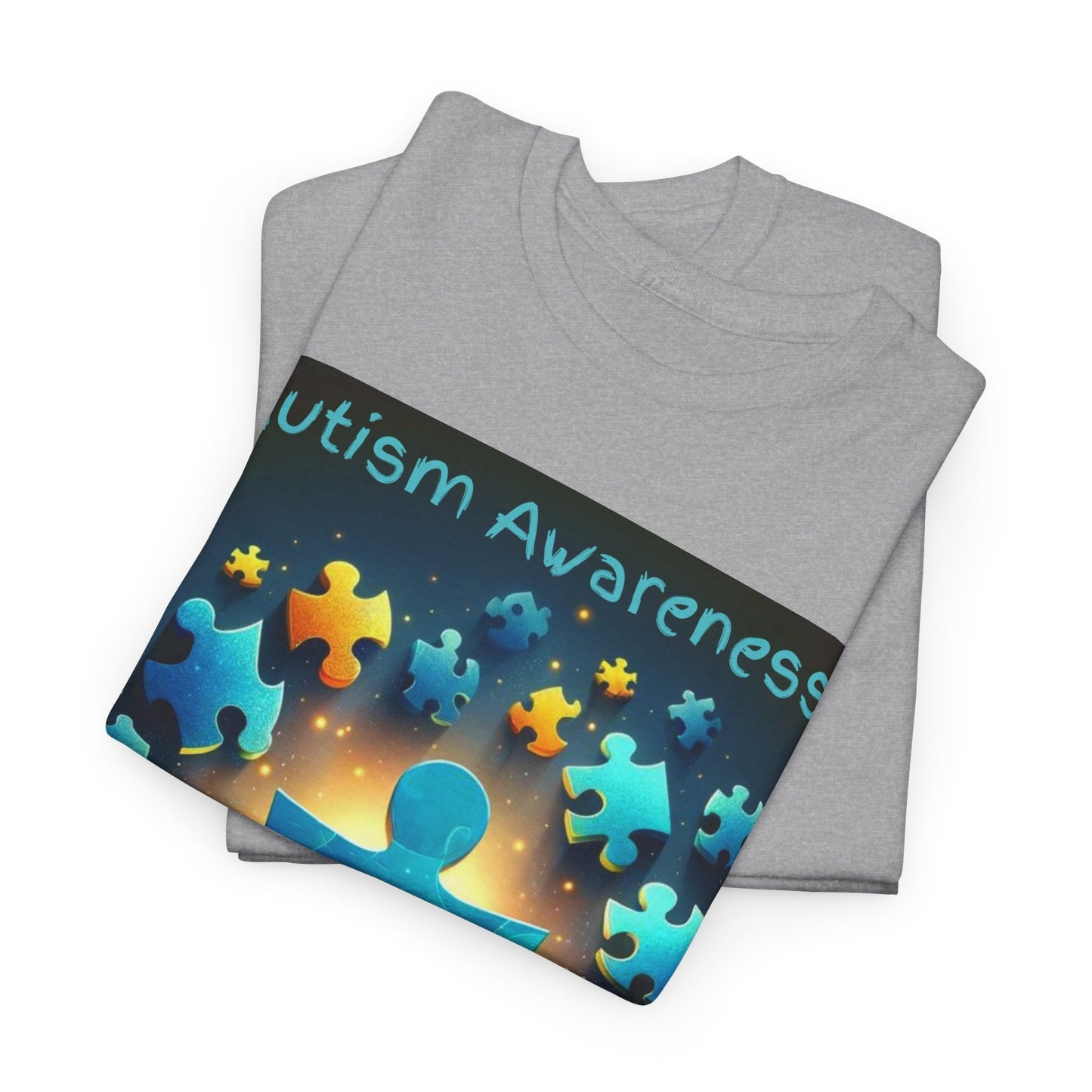 Autism Glow Unisex Heavy Cotton Tee