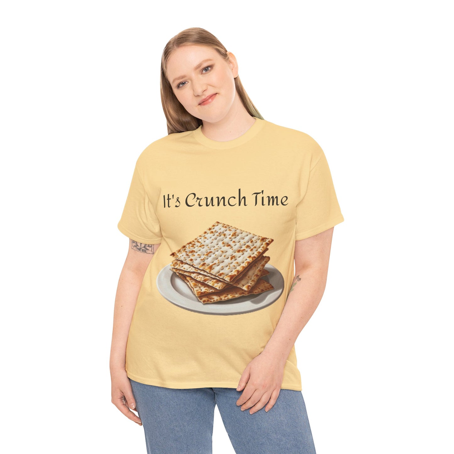 It's Crunch Time Matza Unisex Heavy Cotton Tee