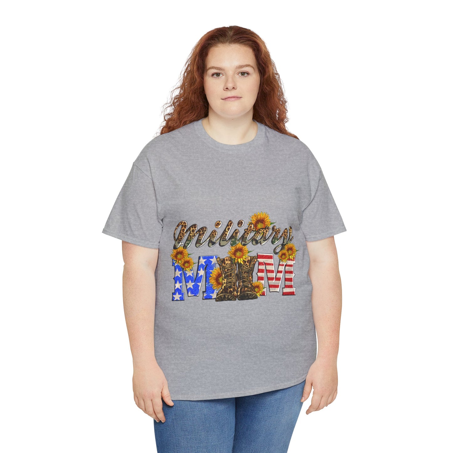 Military Mom Unisex Heavy Cotton Tee