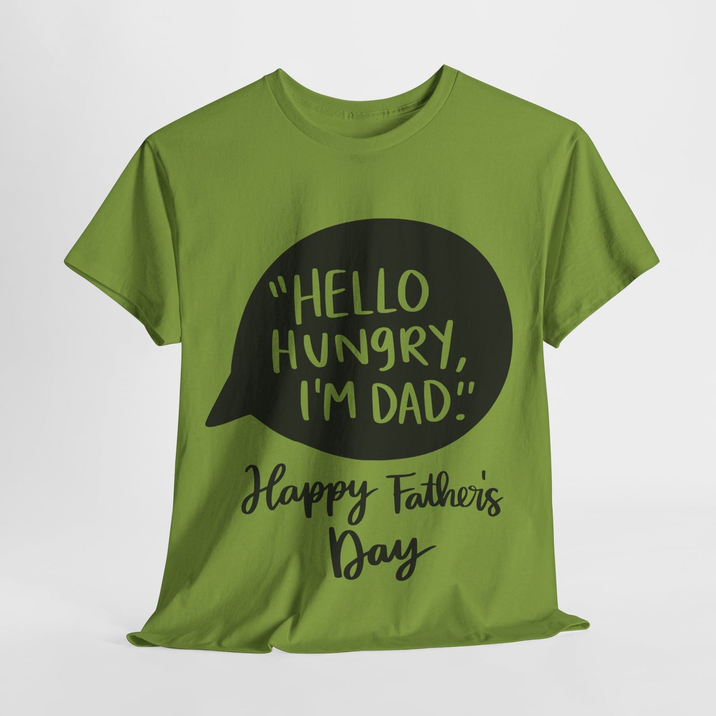 Hello Hungry I'm Dad Unisex Heavy Cotton Tee