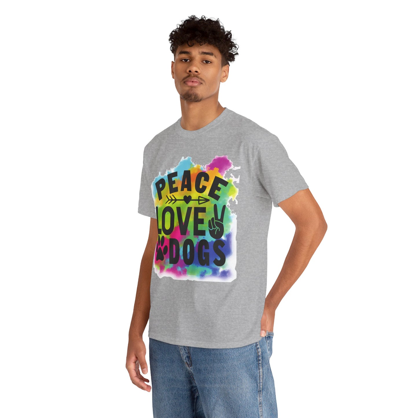 Peace Love Dogs Unisex Heavy Cotton Tee