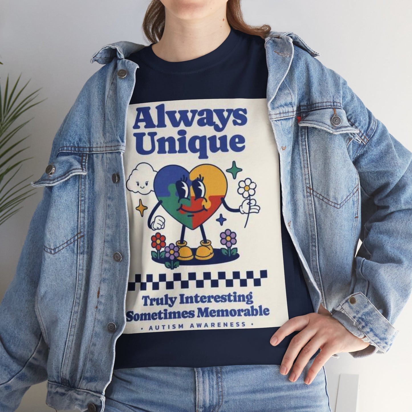 Always Unique Autism Awareness Unisex Heavy Cotton Tee