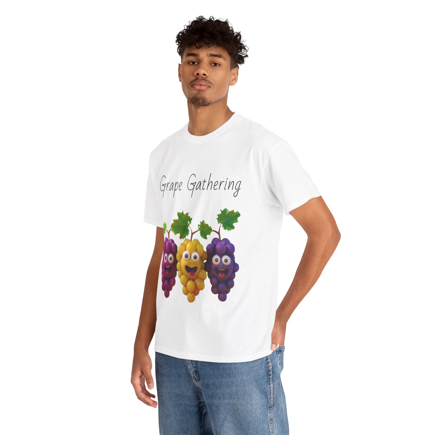 Grape Gathering Unisex Heavy Cotton Tee