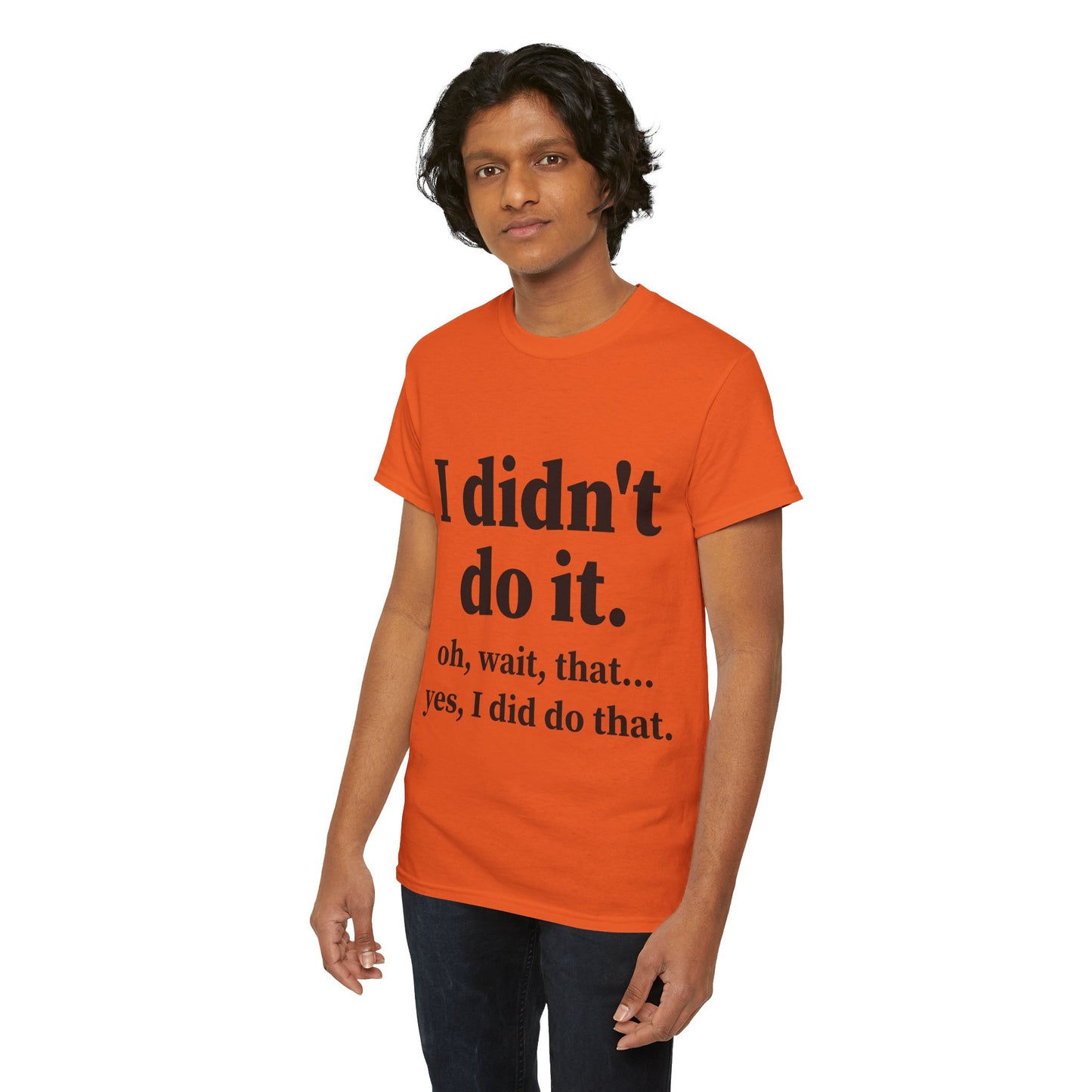 I Didn't Do It Unisex Heavy Cotton Tee