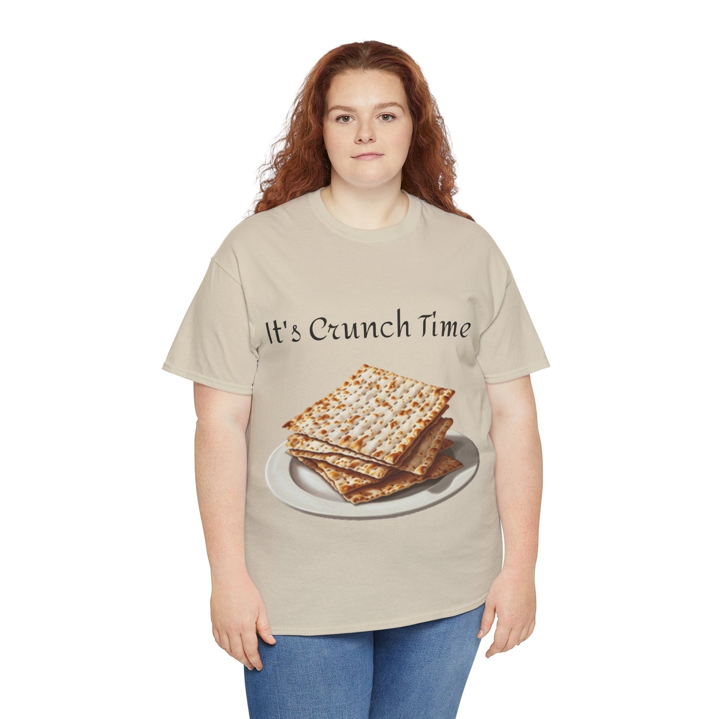 It's Crunch Time Matza Unisex Heavy Cotton Tee