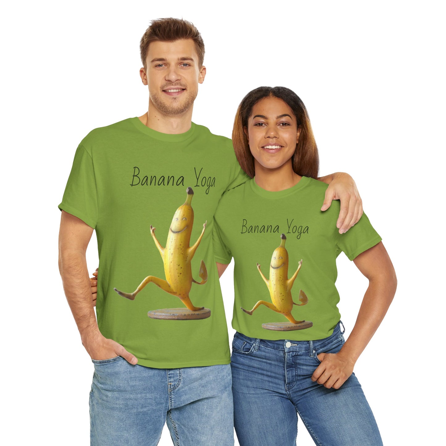 Banana Yoga2 Unisex Heavy Cotton Tee