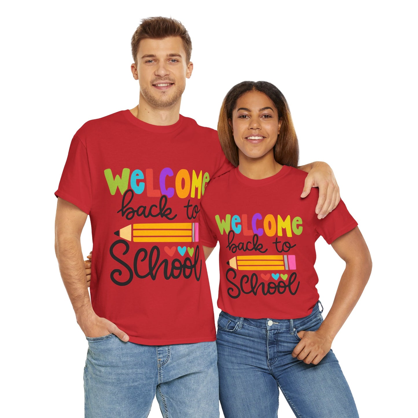 Welcome Back To School Unisex Heavy Cotton Tee