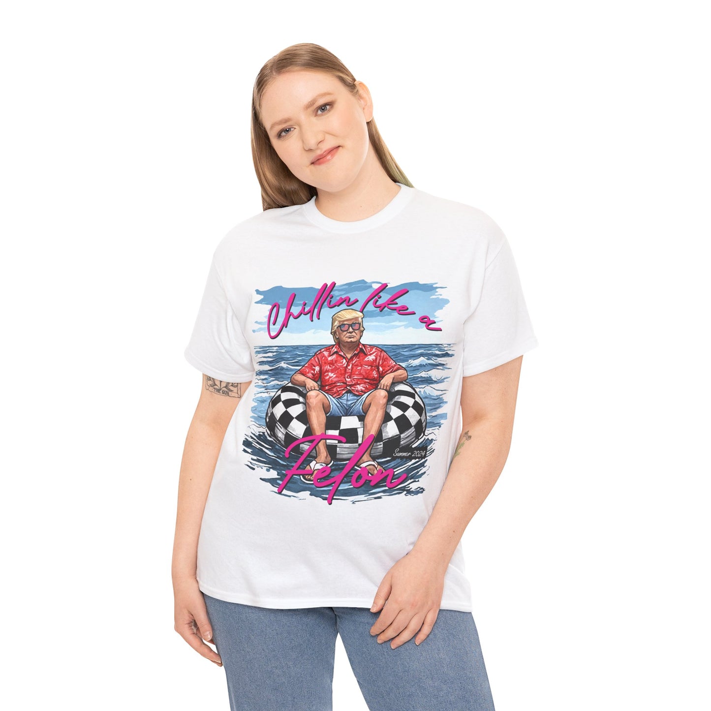 Trump Chillin' Unisex Heavy Cotton Tee