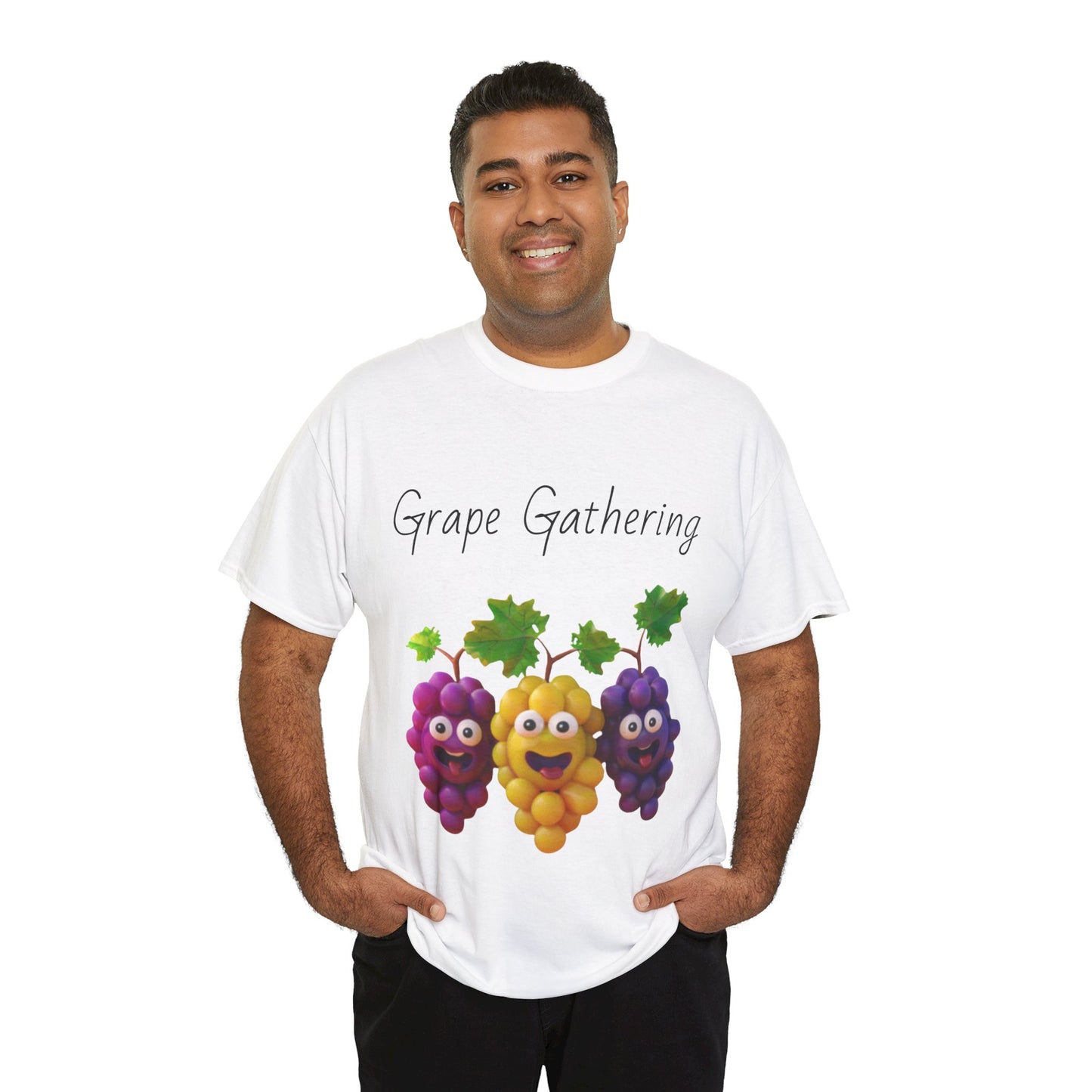 Grape Gathering Unisex Heavy Cotton Tee