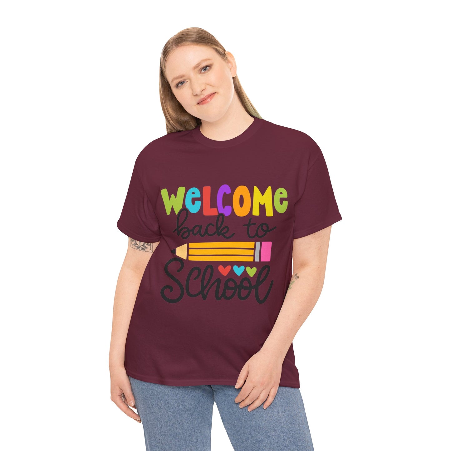 Welcome Back To School Unisex Heavy Cotton Tee