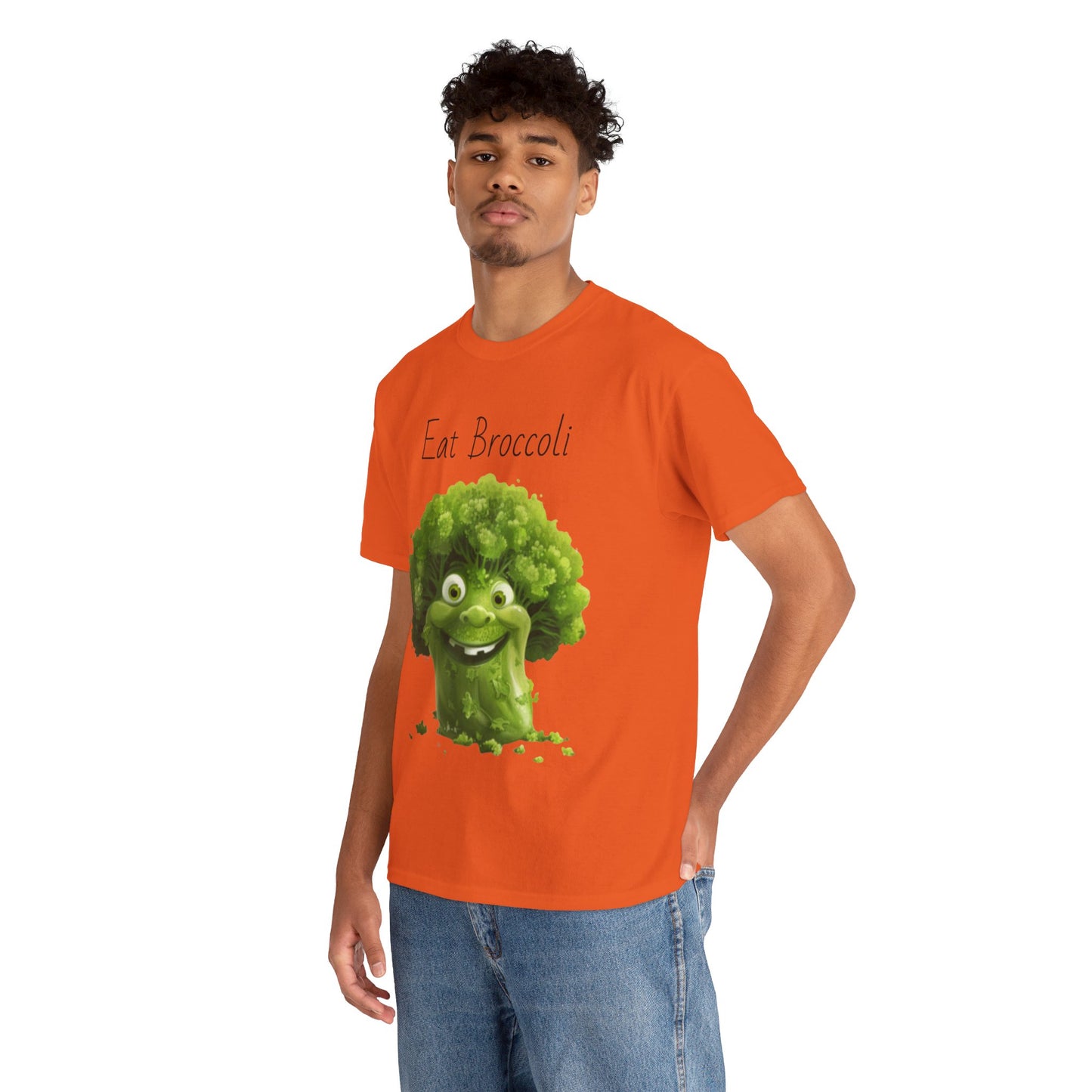 Eat Broccoli Unisex Heavy Cotton Tee