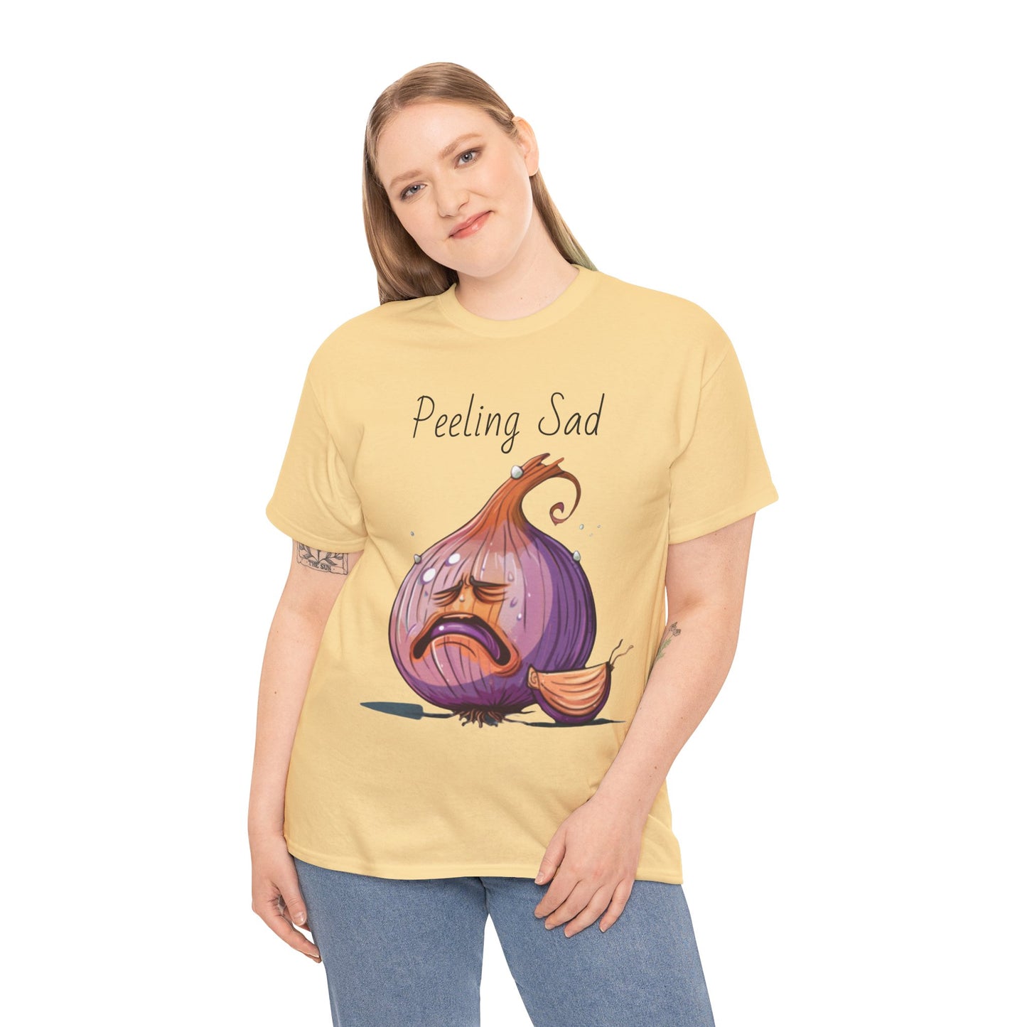 Peeling Sad Unisex Heavy Cotton Tee