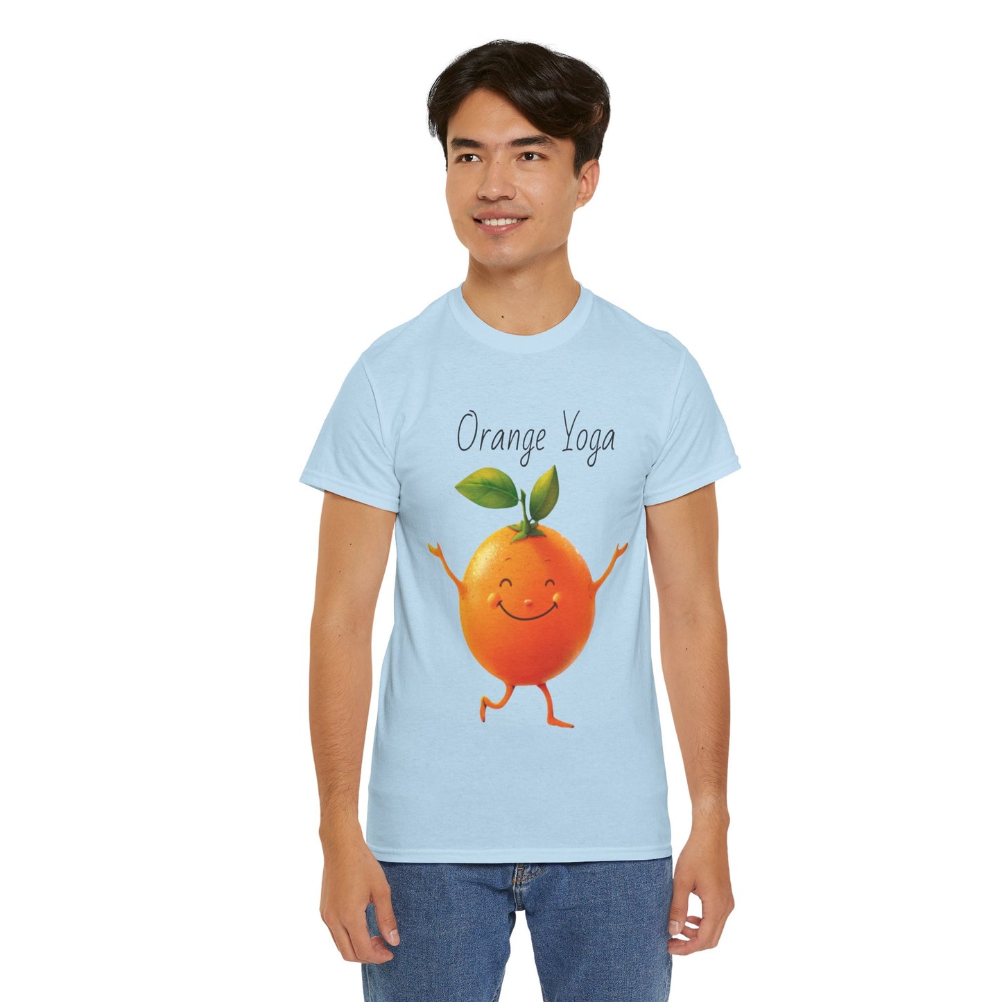 Orange Yoga Unisex Heavy Cotton Tee