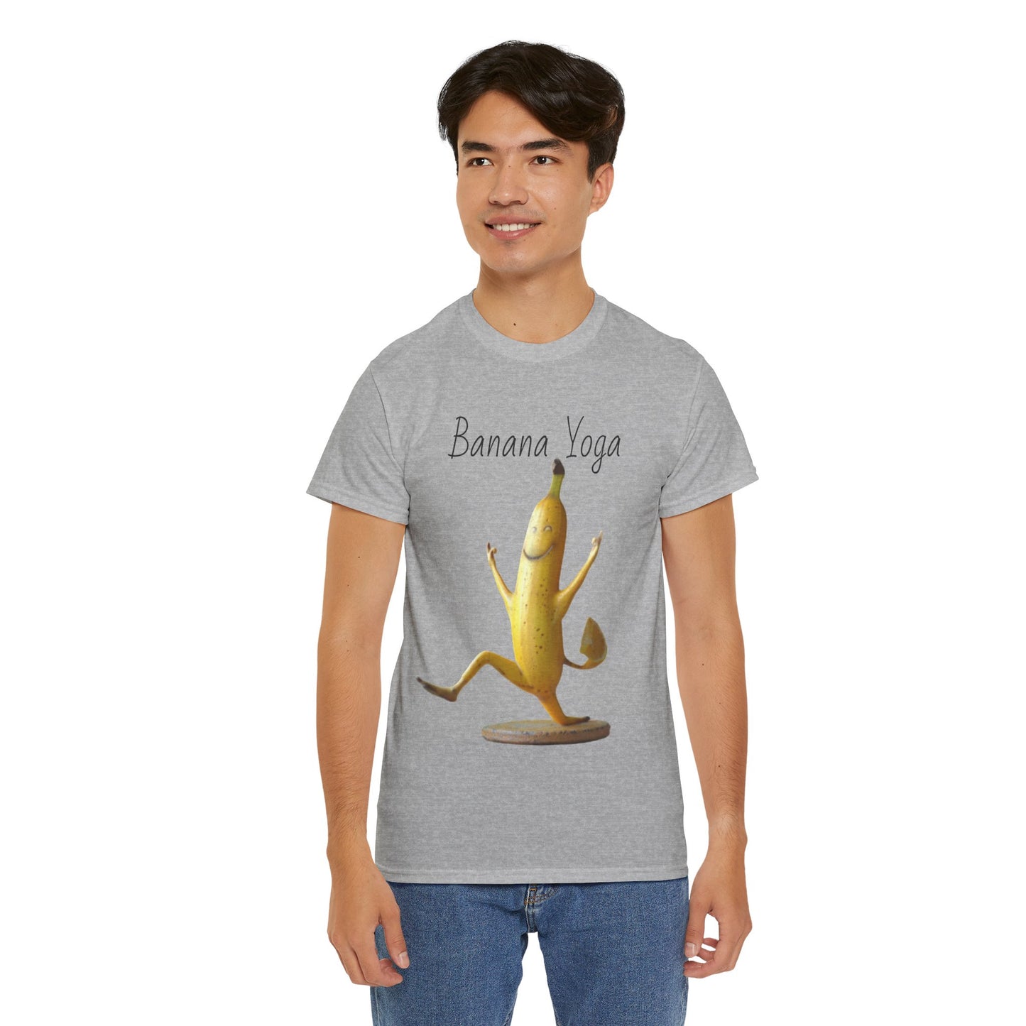 Banana Yoga2 Unisex Heavy Cotton Tee