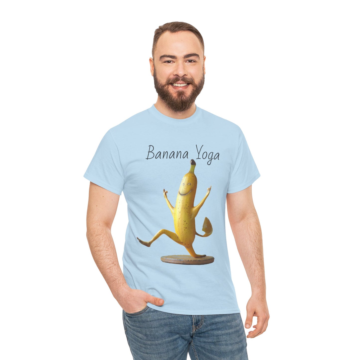 Banana Yoga2 Unisex Heavy Cotton Tee