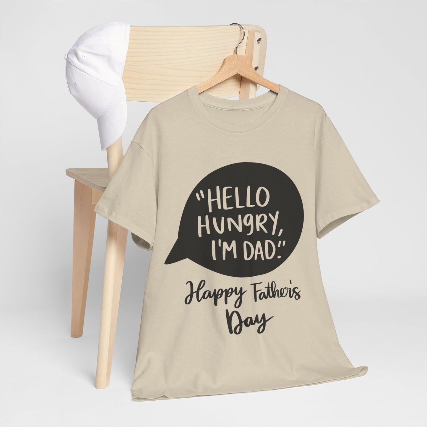 Hello Hungry I'm Dad Unisex Heavy Cotton Tee