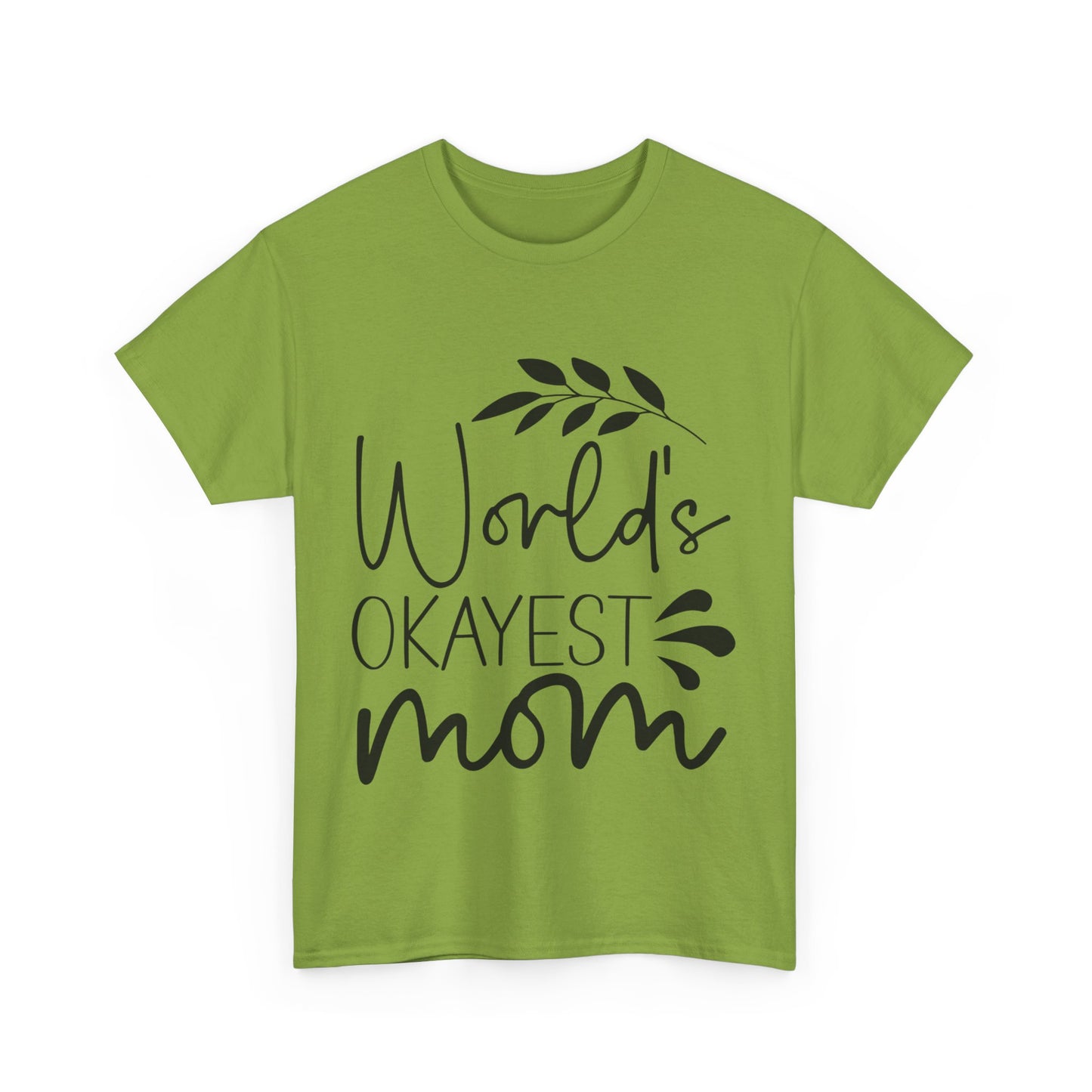 World's Okayest Mom Unisex Heavy Cotton Tee