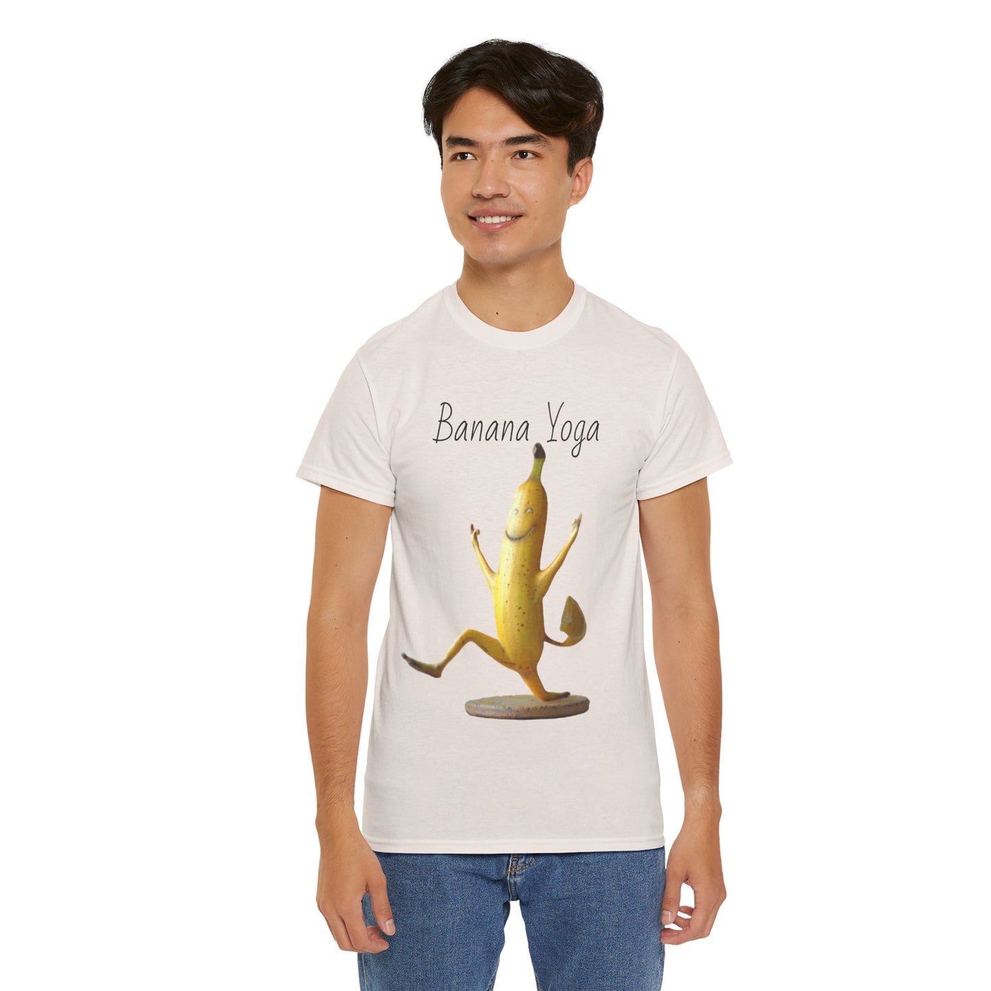 Banana Yoga2 Unisex Heavy Cotton Tee