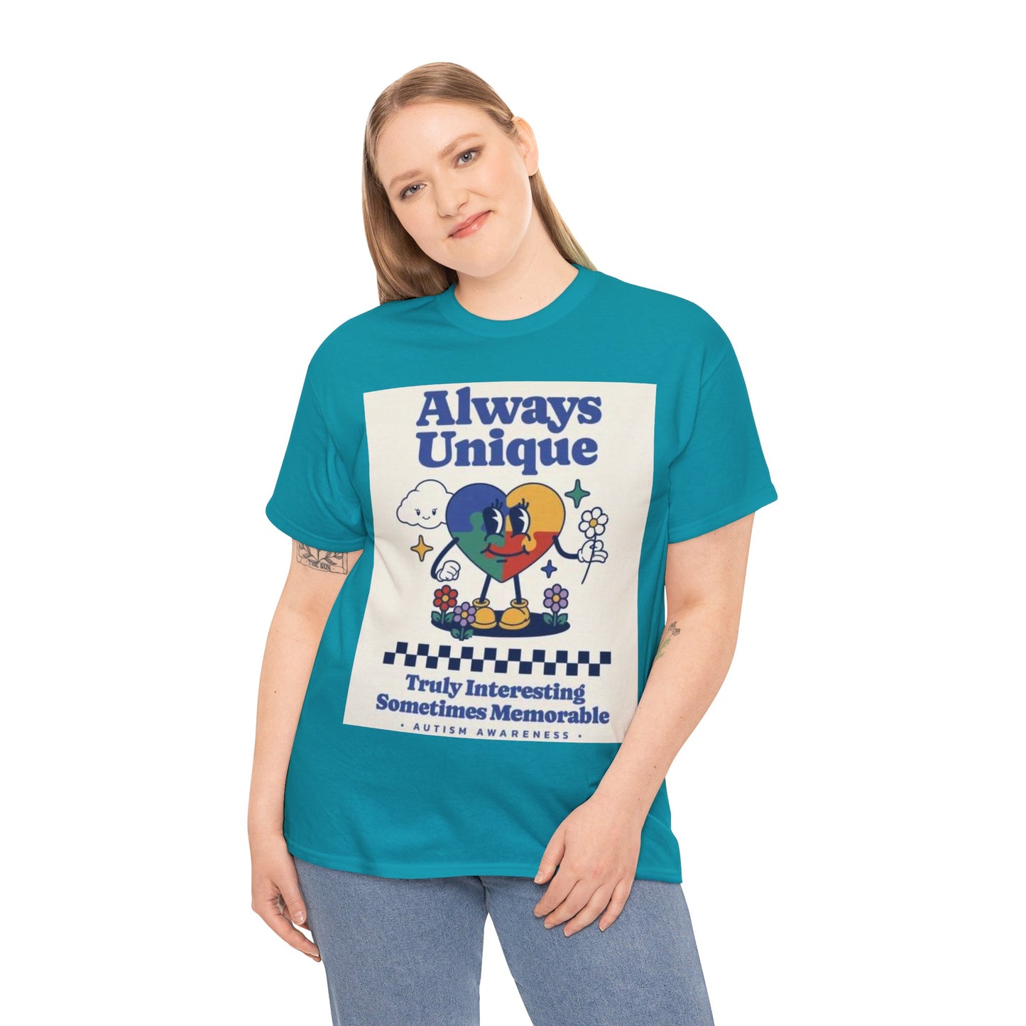 Always Unique Autism Awareness Unisex Heavy Cotton Tee