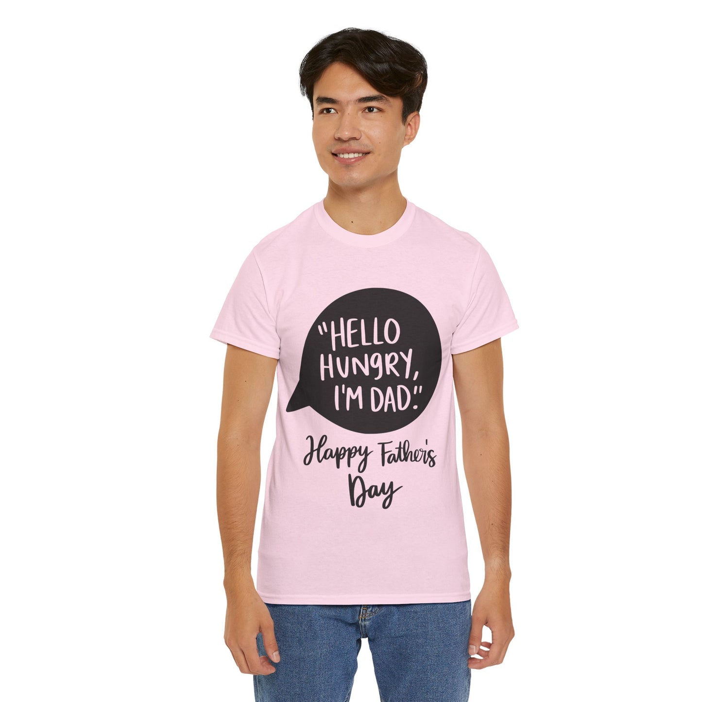 Hello Hungry I'm Dad Unisex Heavy Cotton Tee