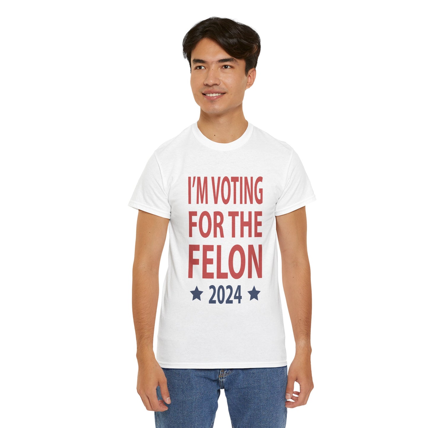 Voting For A Felon Unisex Heavy Cotton Tee