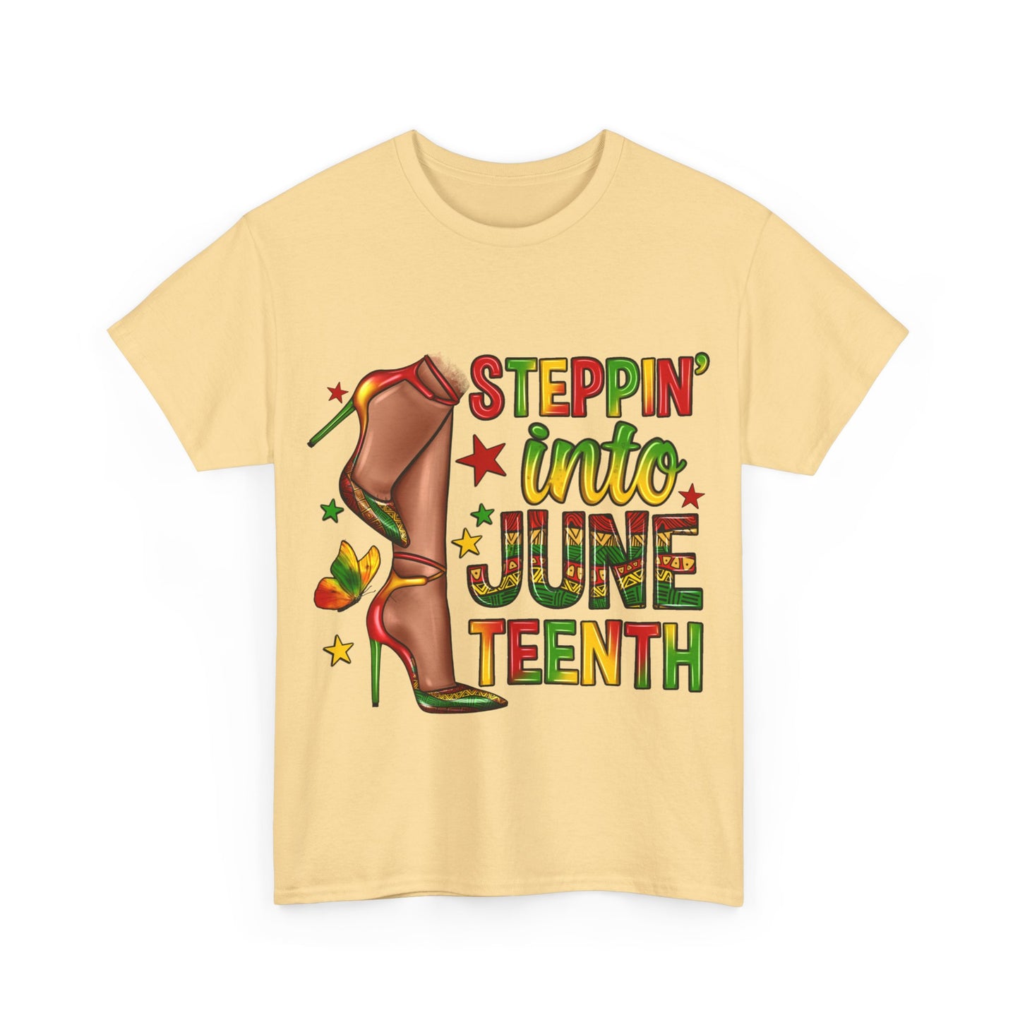 Stepping Into Juneteenth Unisex Heavy Cotton Tee