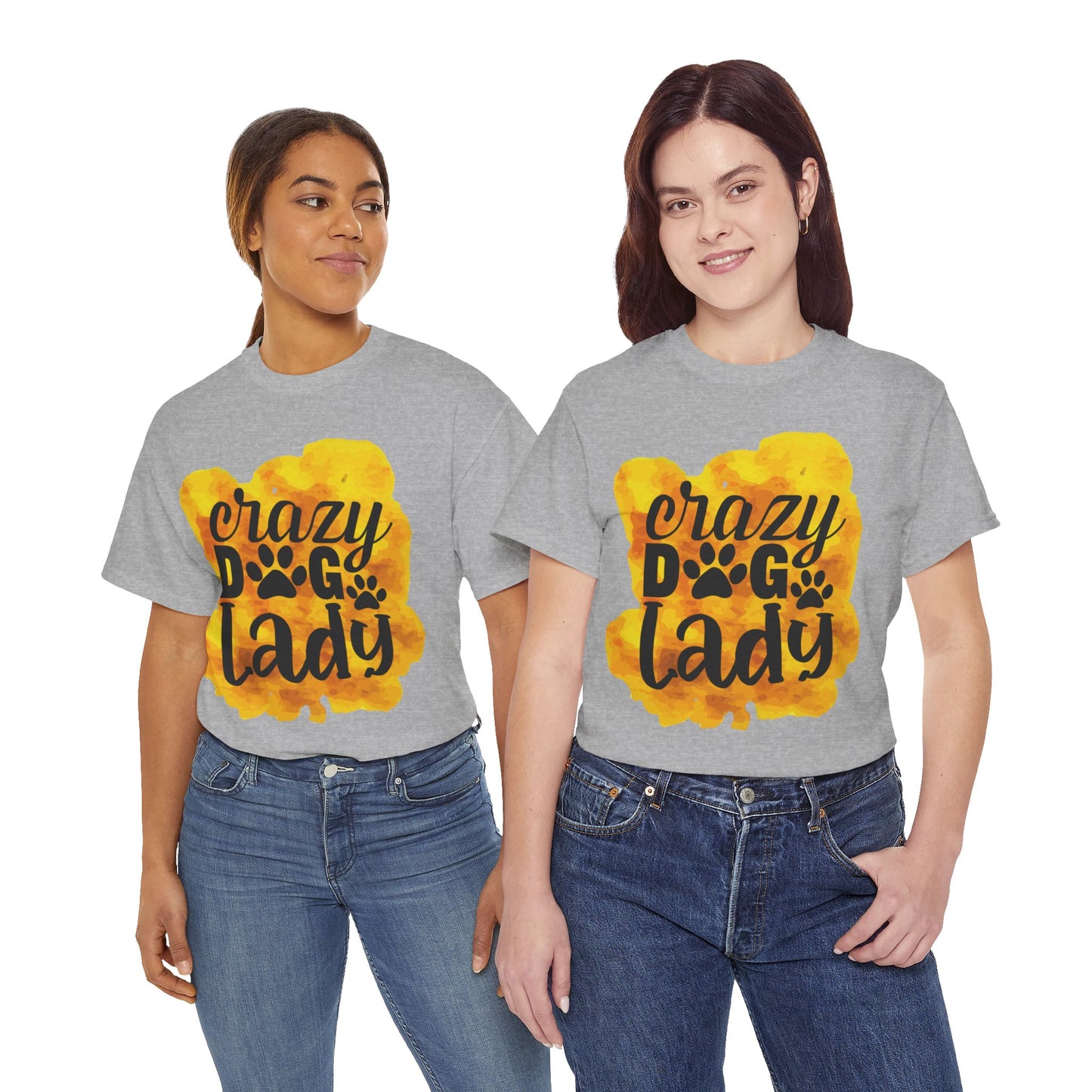 Crazy Dog Lady Unisex Heavy Cotton Tee