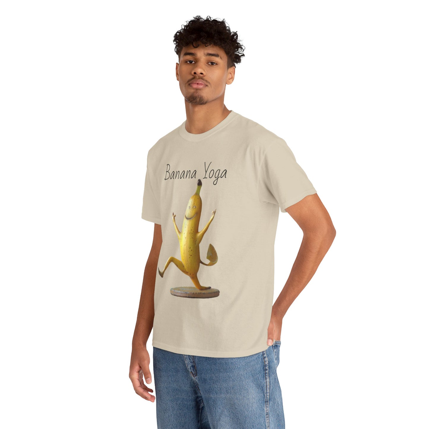 Banana Yoga2 Unisex Heavy Cotton Tee