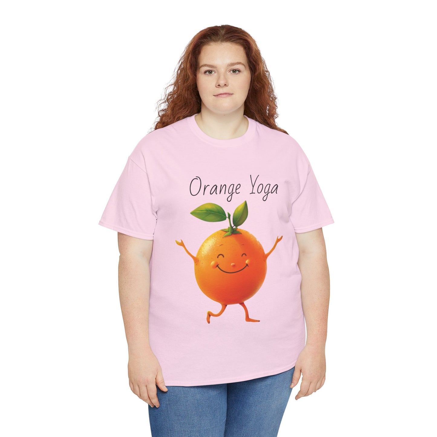 Orange Yoga Unisex Heavy Cotton Tee