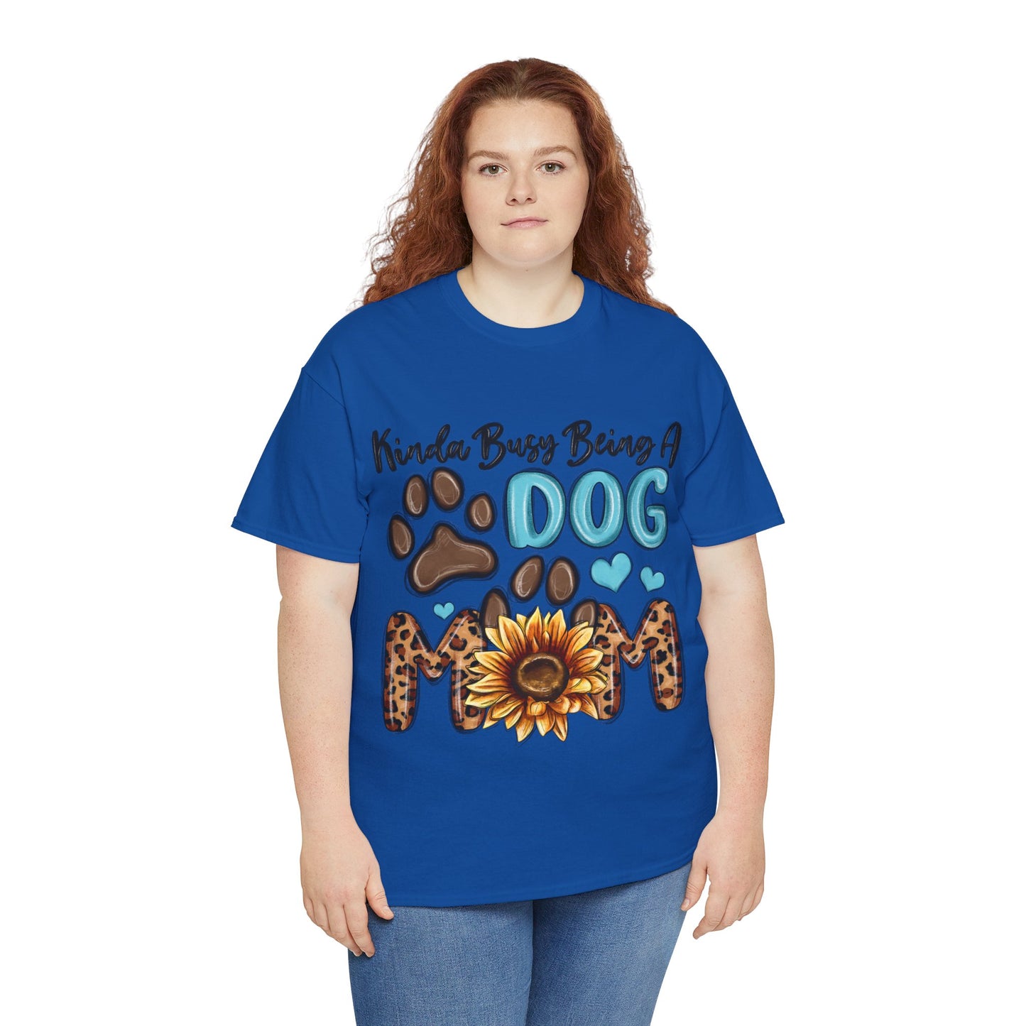 Busy Being A Dog Mom Unisex Heavy Cotton Tee