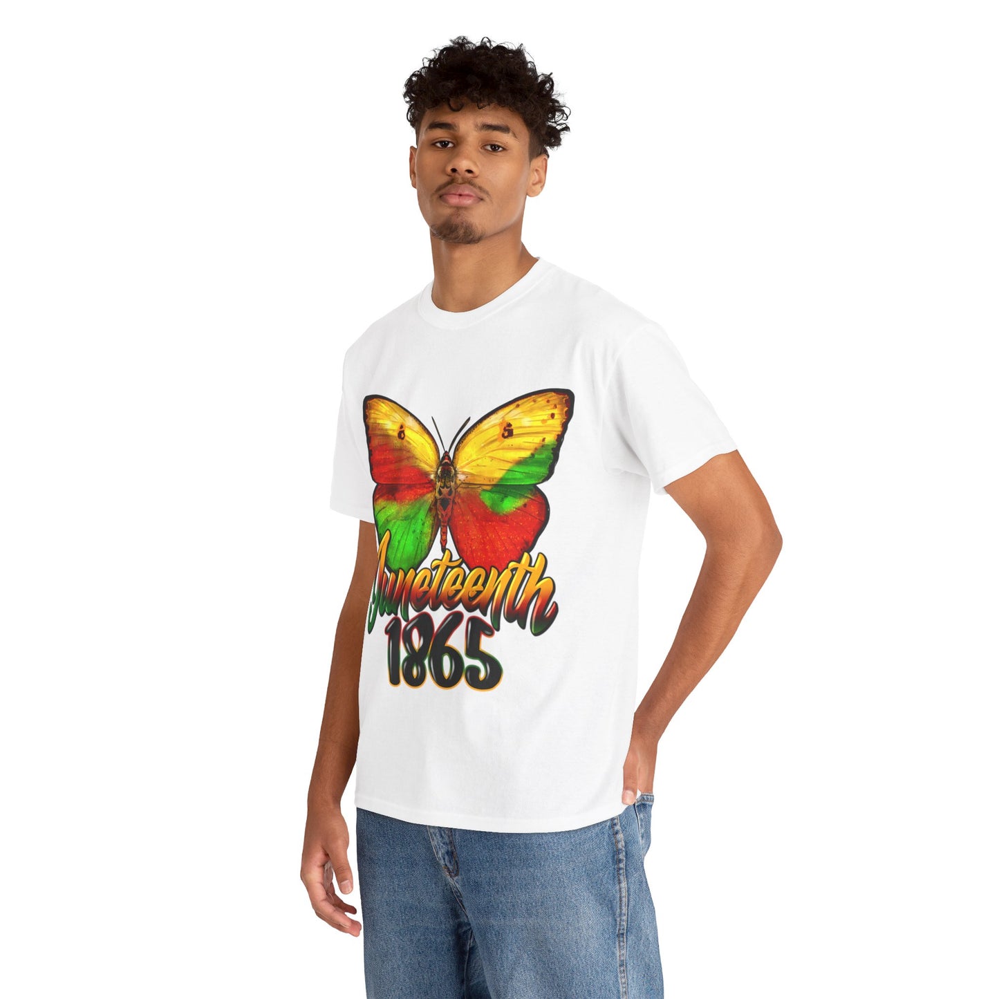 Juneteenth Butterfly Unisex Heavy Cotton Tee