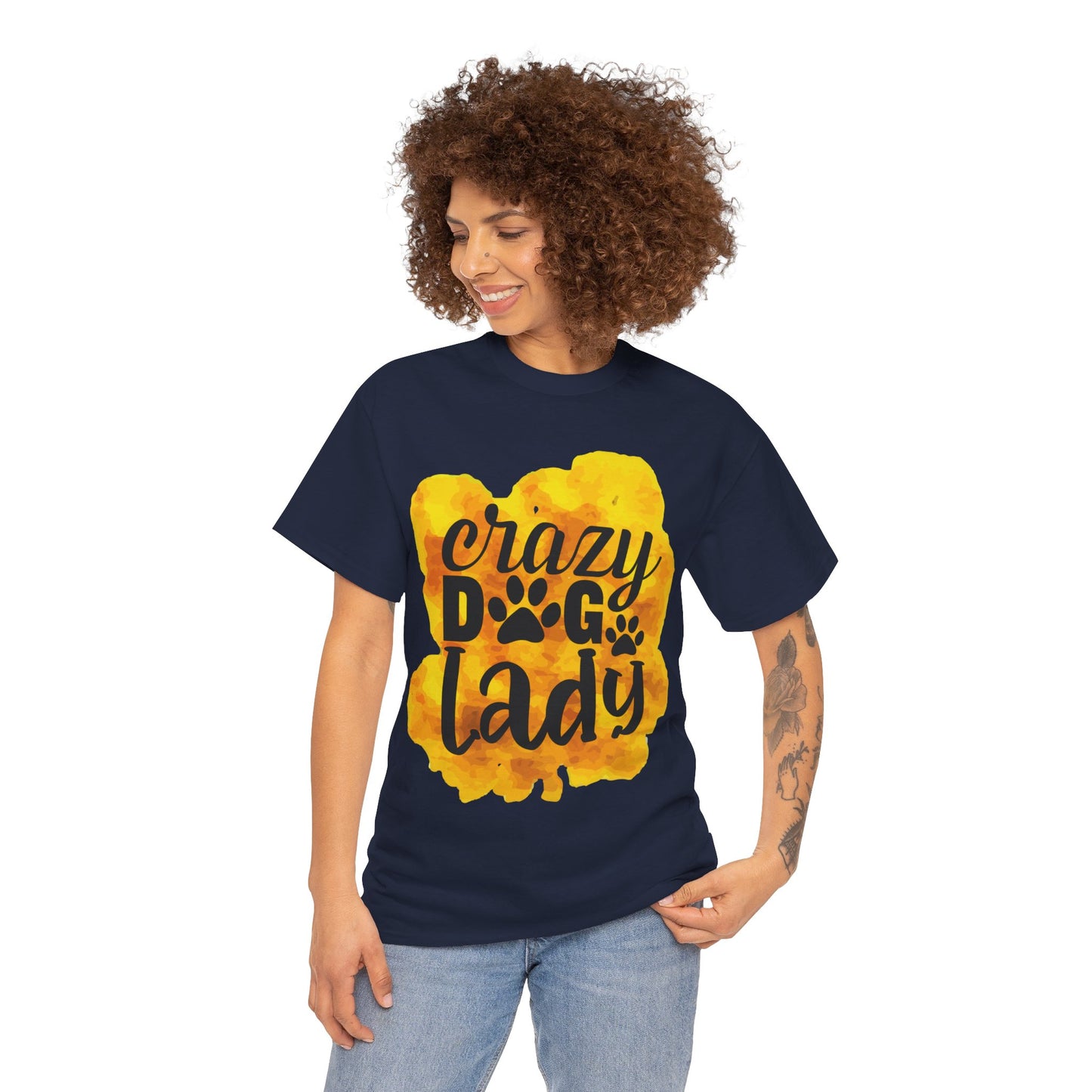 Crazy Dog Lady Unisex Heavy Cotton Tee