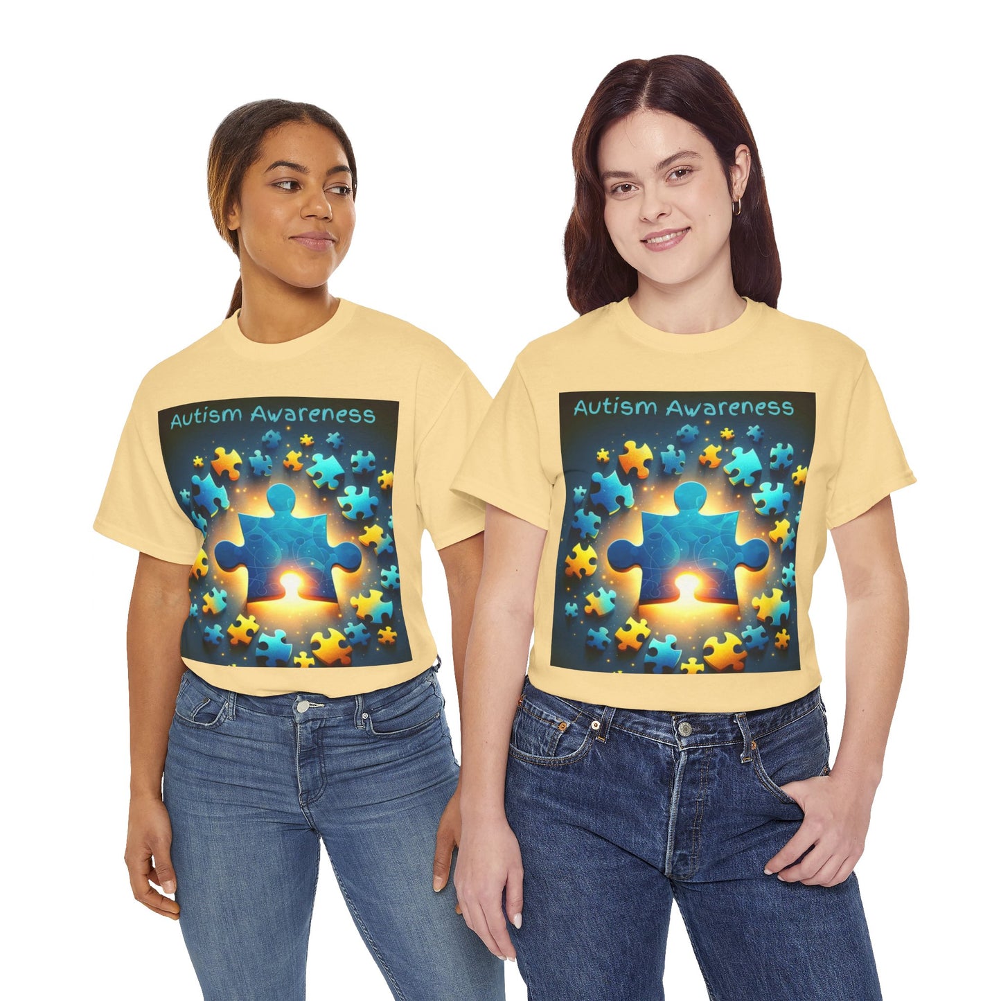 Autism Glow Unisex Heavy Cotton Tee