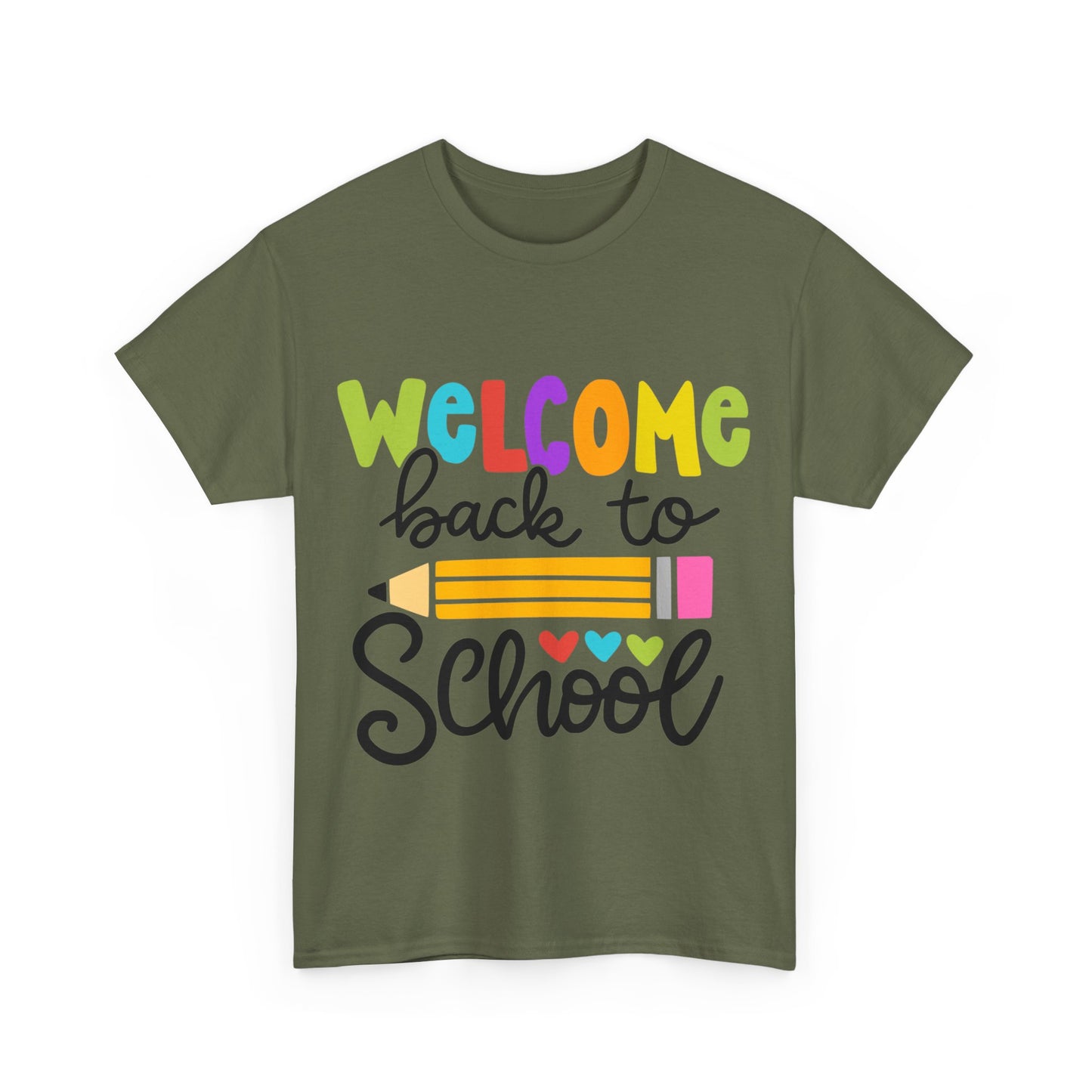 Welcome Back To School Unisex Heavy Cotton Tee