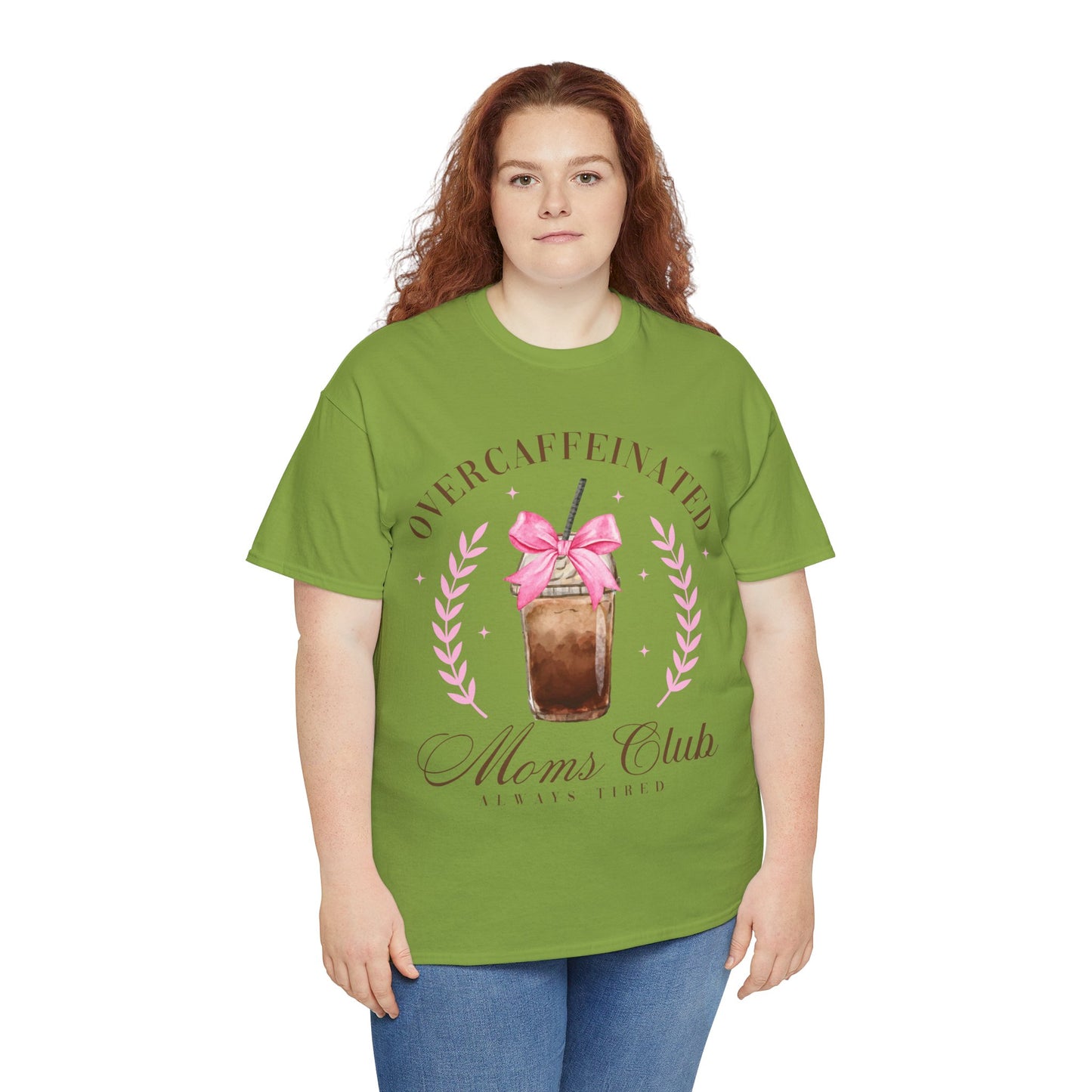 Over-caffeinated Mom Unisex Heavy Cotton Tee