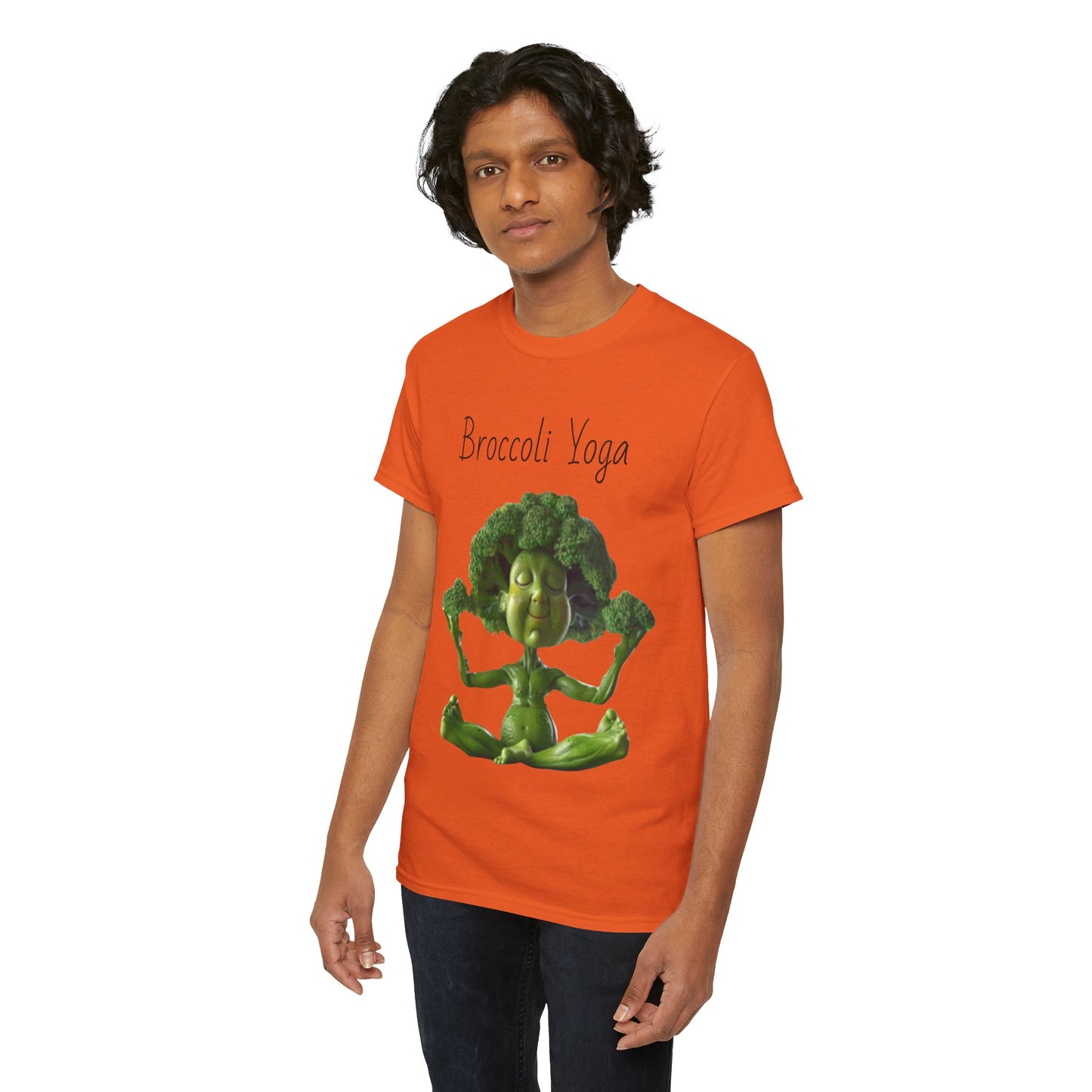 Broccoli Yoga Unisex Heavy Cotton Tee