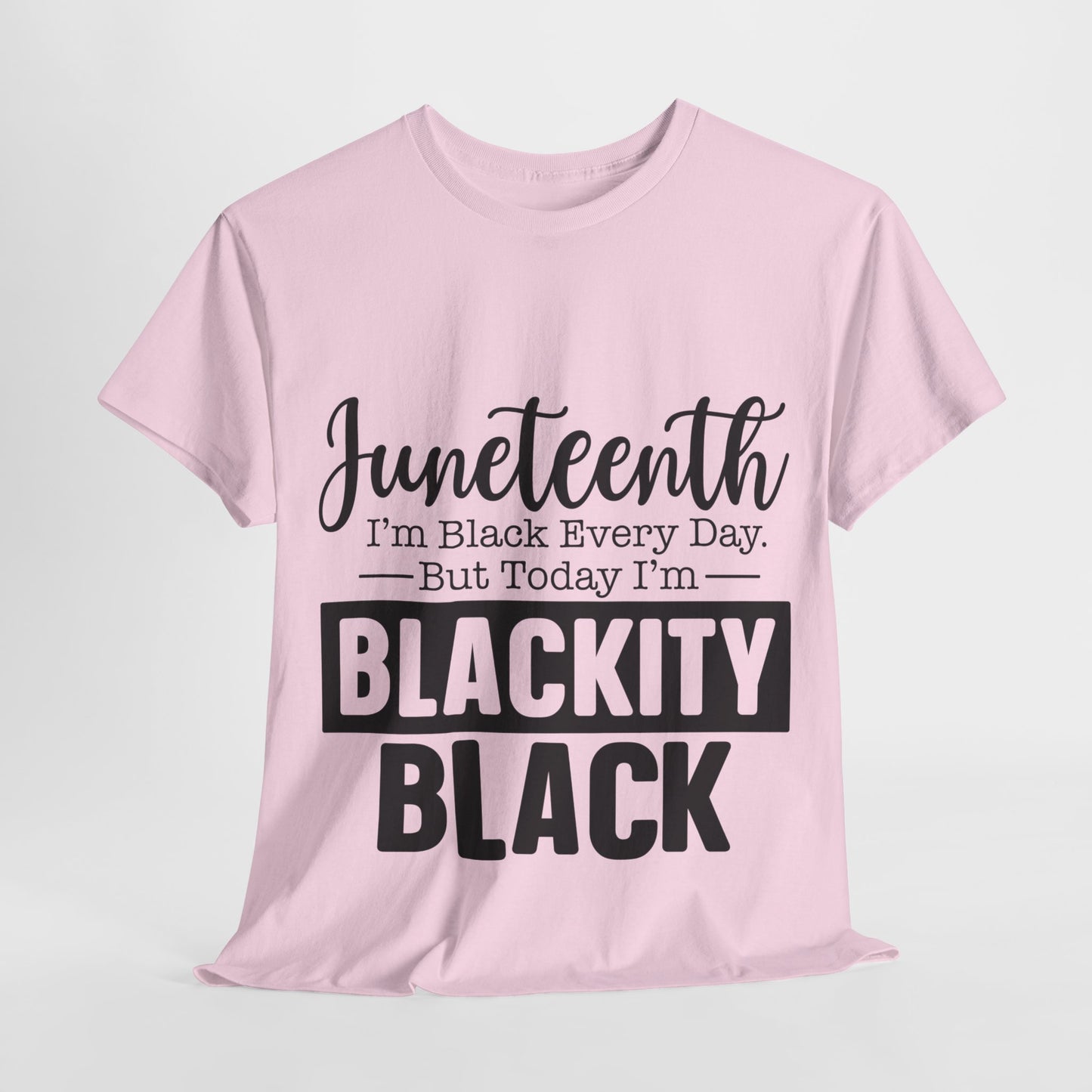 Juneteenth Black Everyday Unisex Heavy Cotton Tee