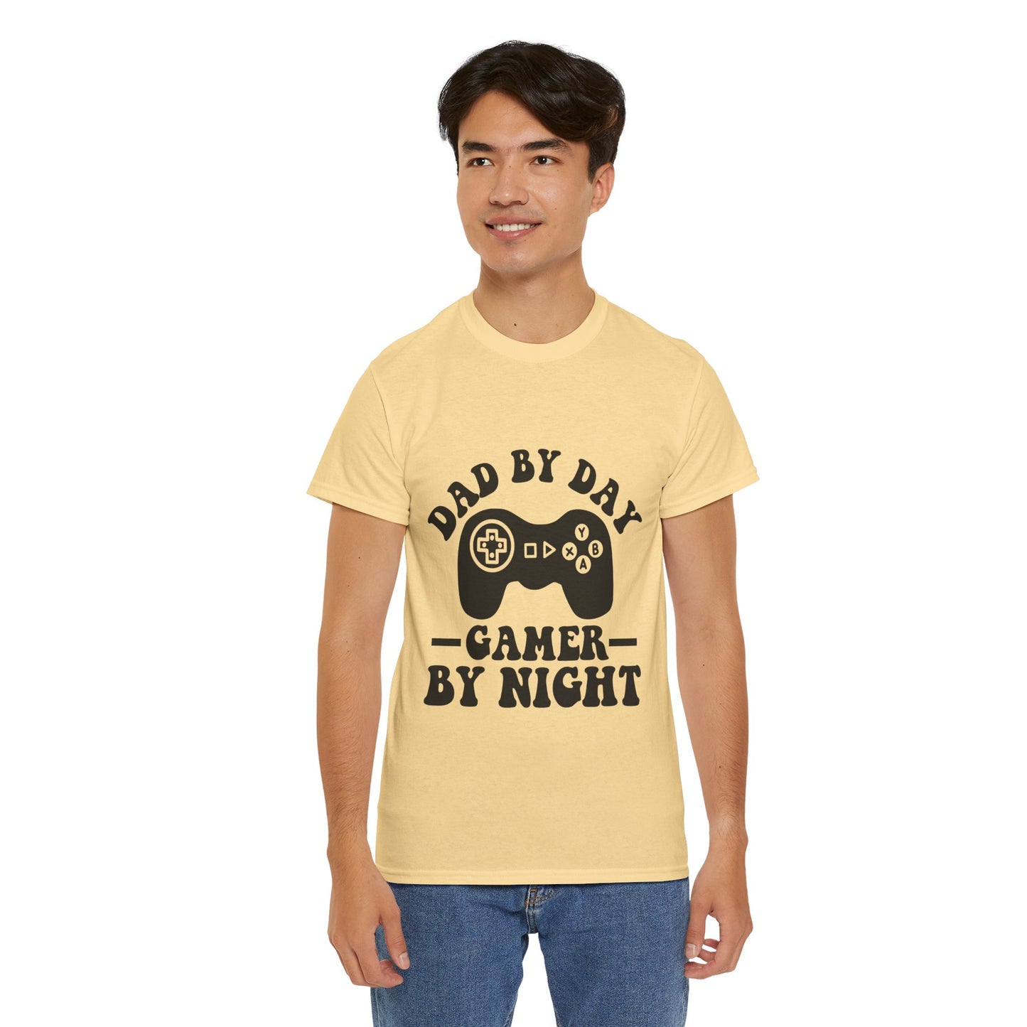 Gamer By Night Unisex Heavy Cotton Tee