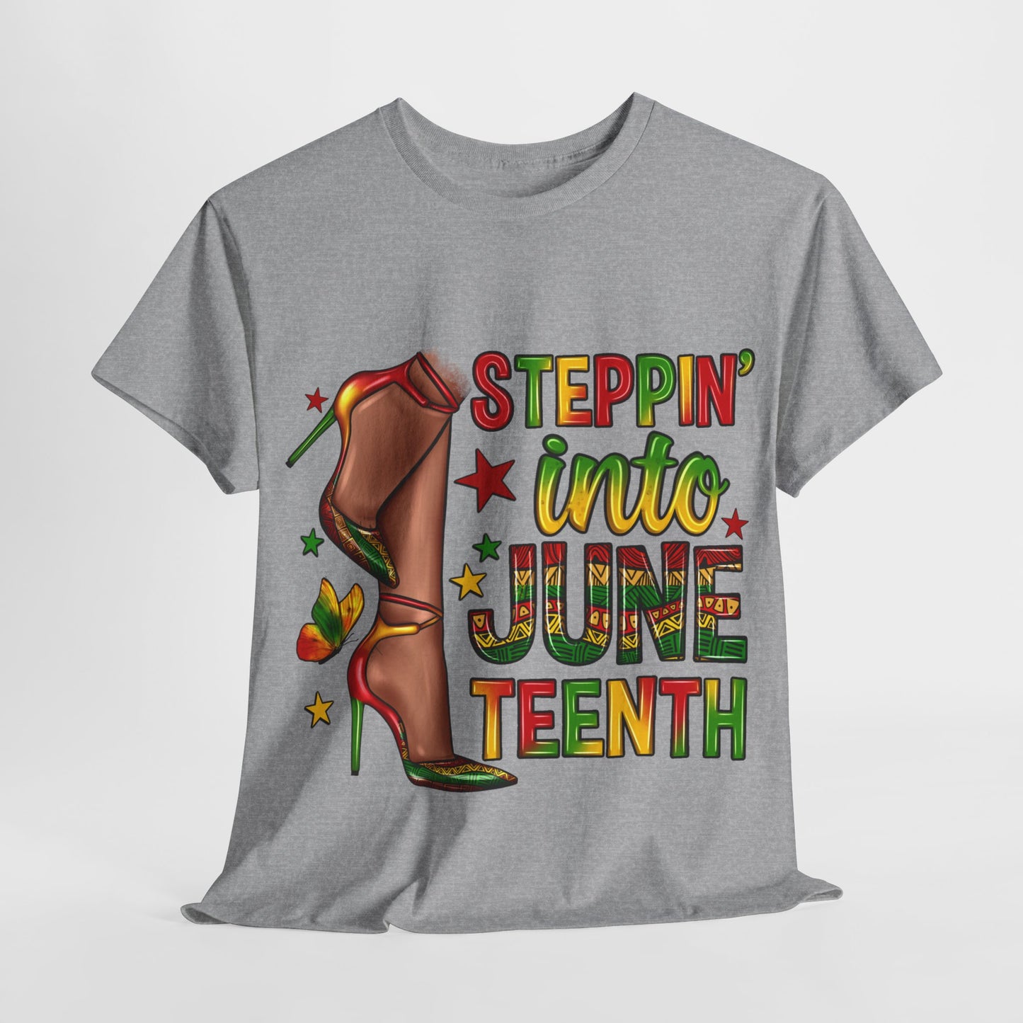 Stepping Into Juneteenth Unisex Heavy Cotton Tee