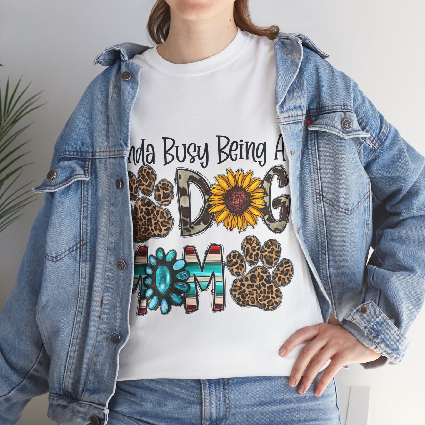 Busy Dog Mom Unisex Heavy Cotton Tee