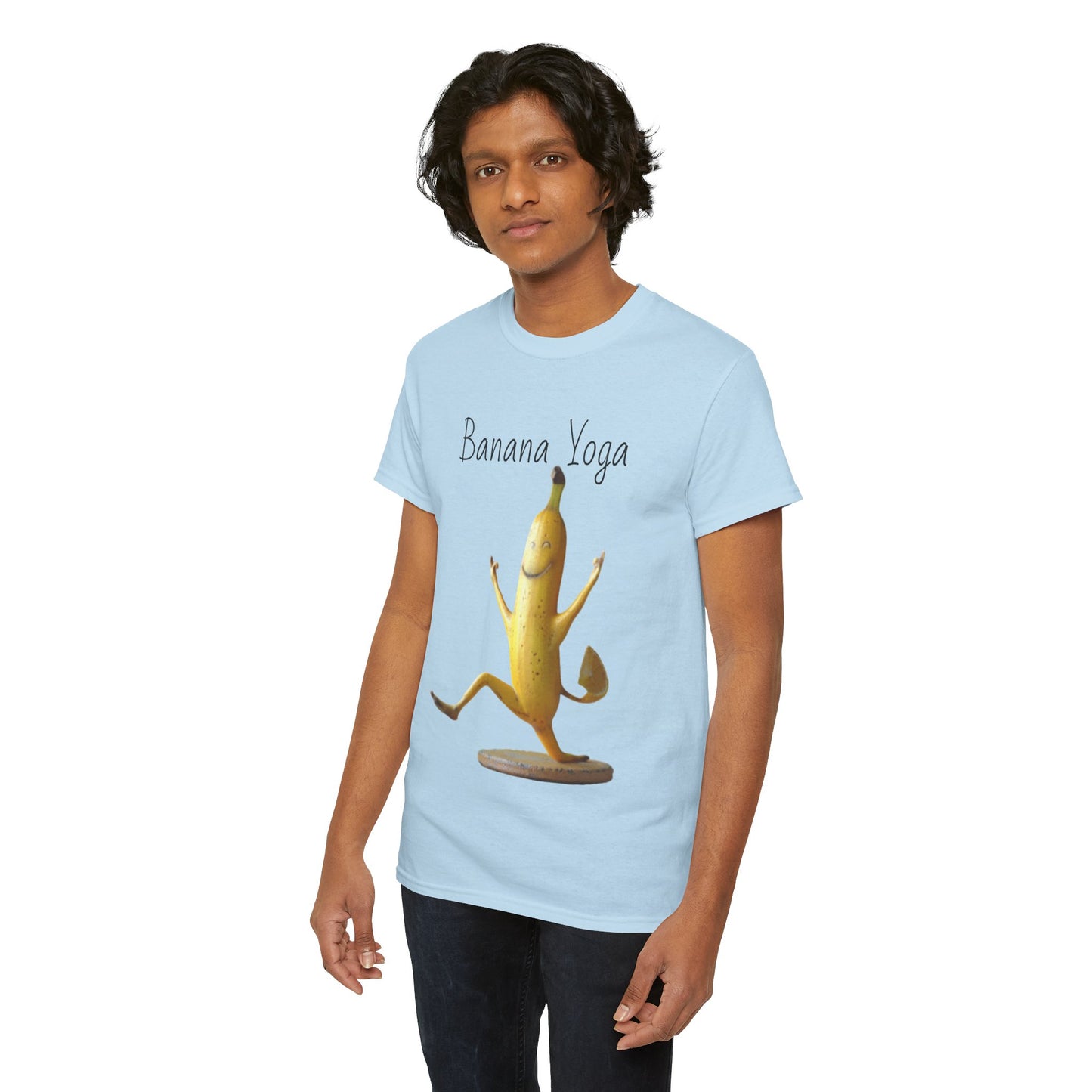 Banana Yoga2 Unisex Heavy Cotton Tee