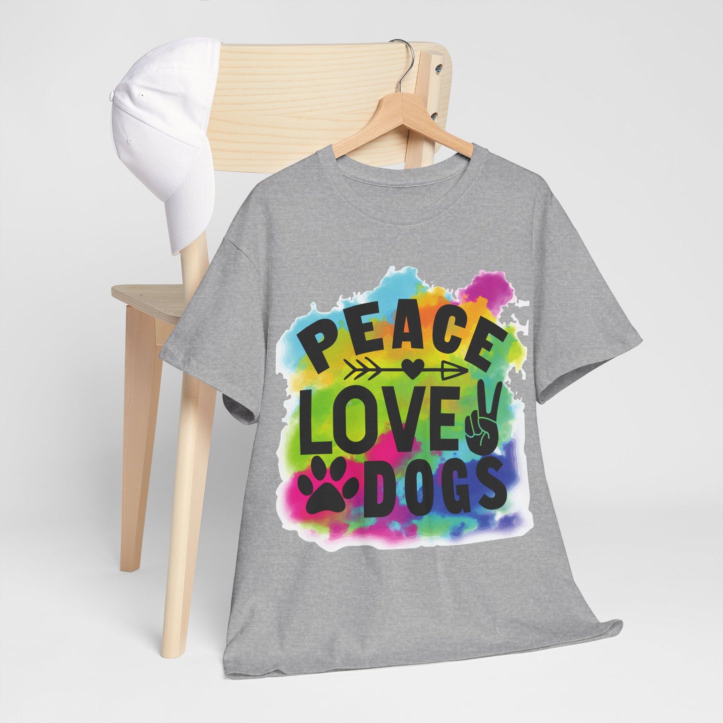 Peace Love Dogs Unisex Heavy Cotton Tee