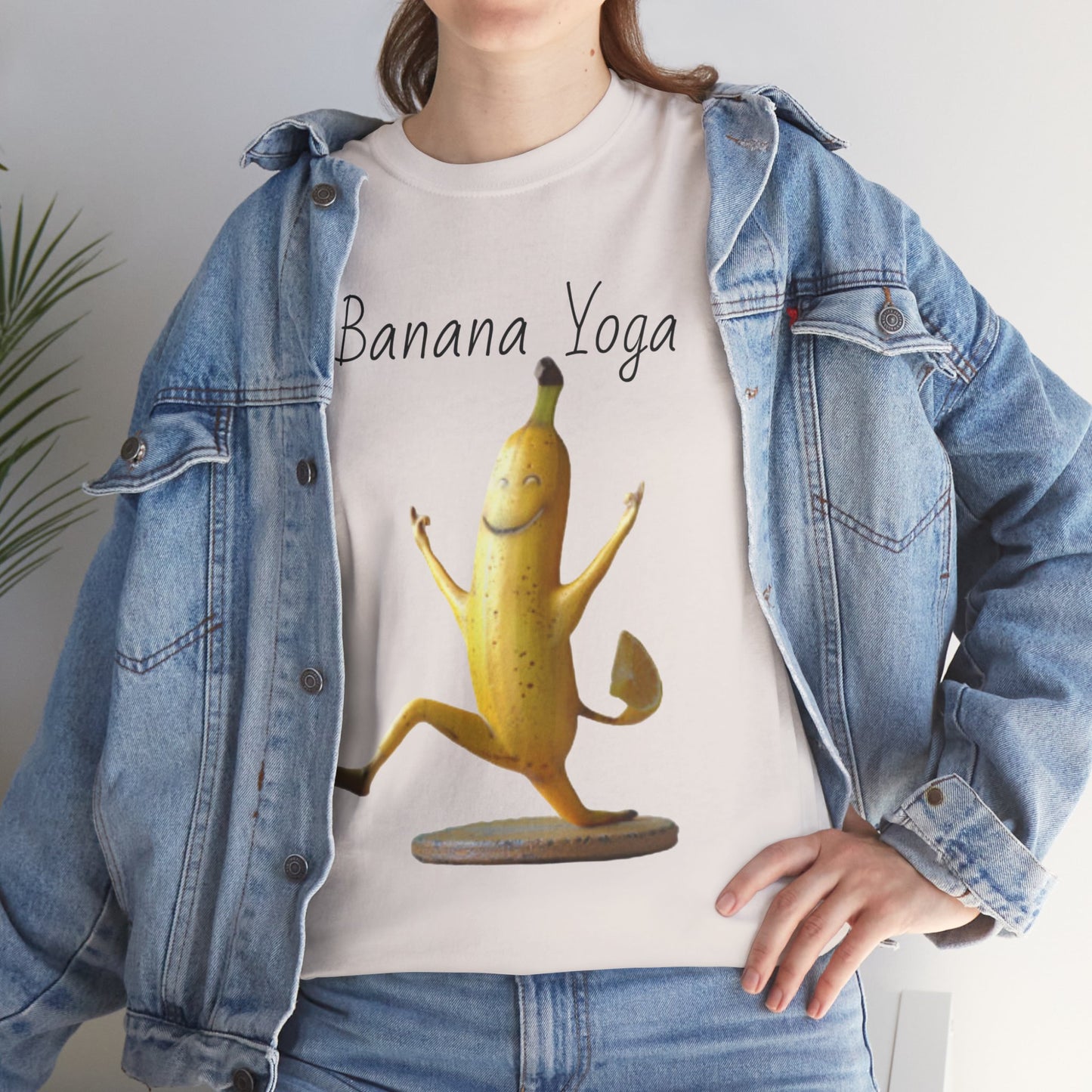 Banana Yoga2 Unisex Heavy Cotton Tee